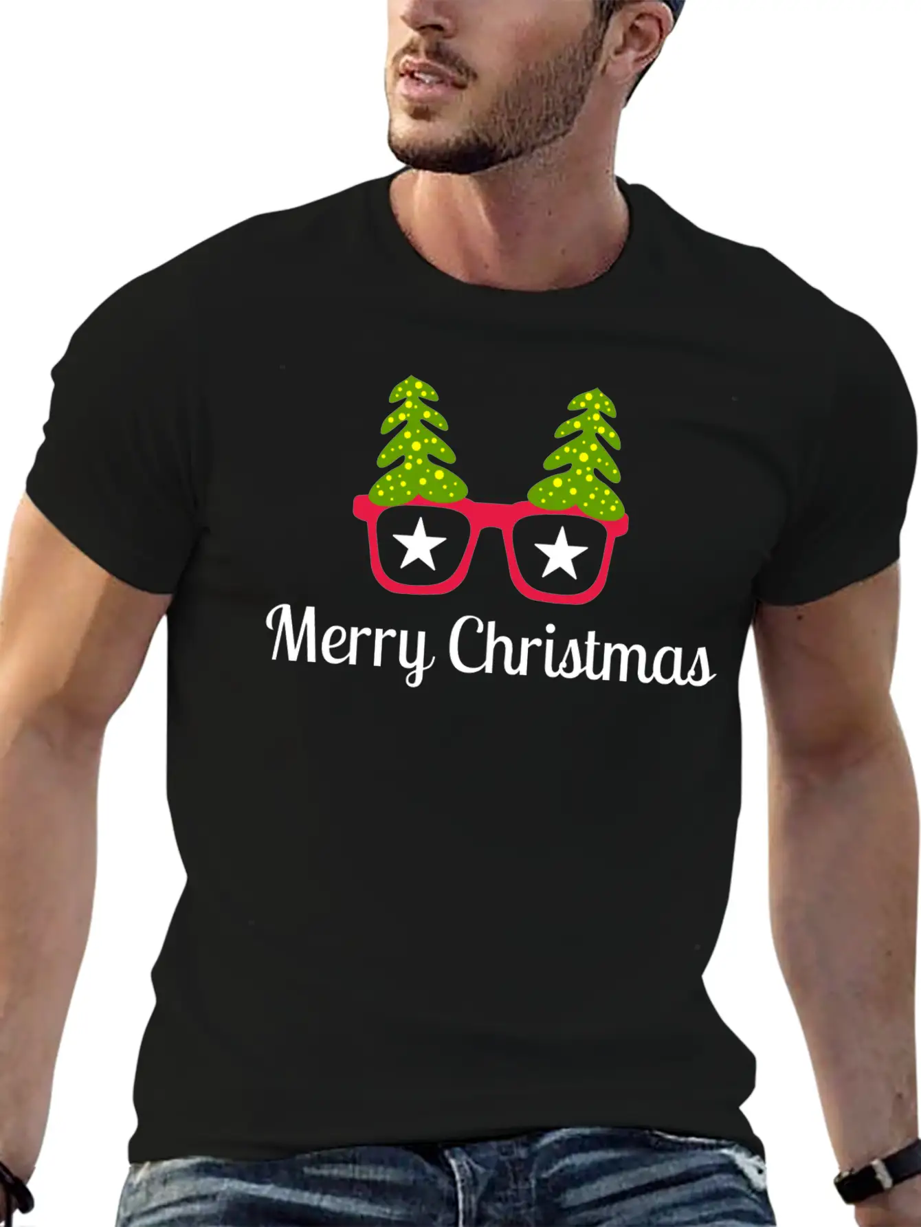 Merry Christmas Present Unisex Short Sleeve Soft Cotton T-Shirt – Casual Everyday Wear