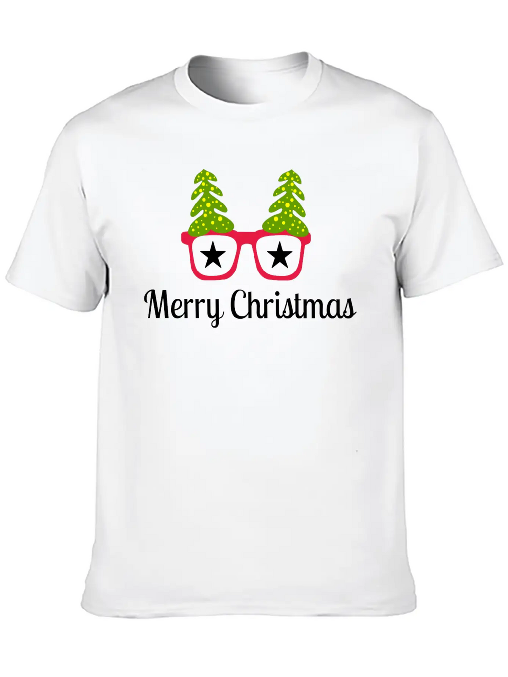 Merry Christmas Present Unisex Short Sleeve Soft Cotton T-Shirt – Casual Everyday Wear