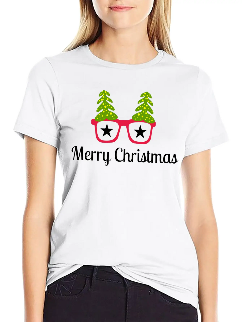 Merry Christmas Present Unisex Short Sleeve Soft Cotton T-Shirt – Casual Everyday Wear