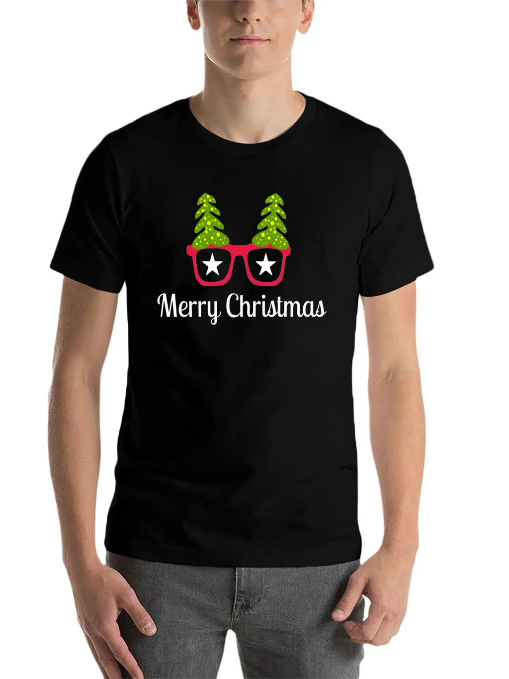 Merry Christmas Present Unisex Short Sleeve Soft Cotton T-Shirt – Casual Everyday Wear