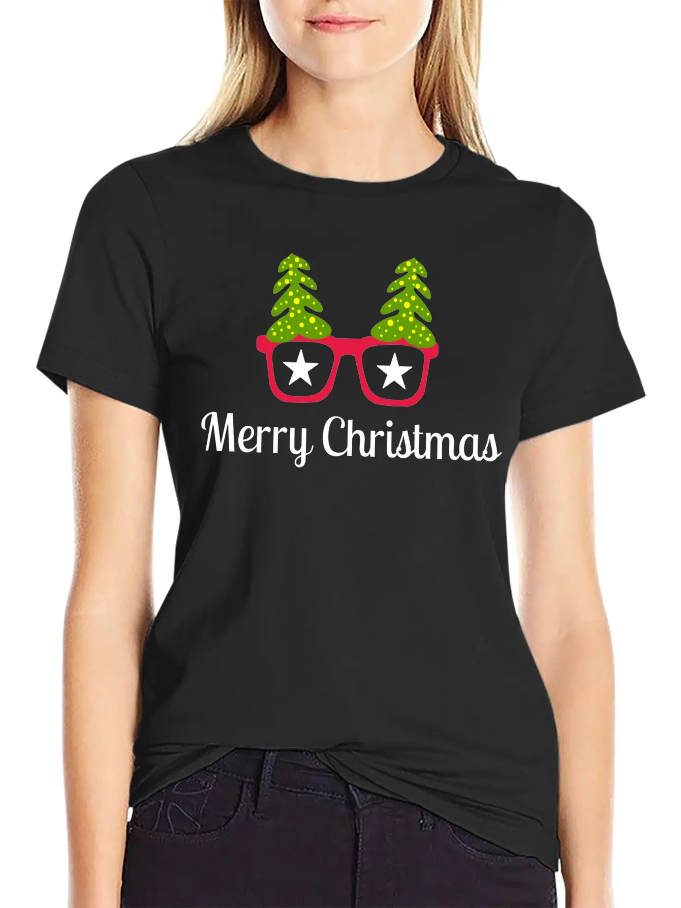 Merry Christmas Present Unisex Short Sleeve Soft Cotton T-Shirt – Casual Everyday Wear