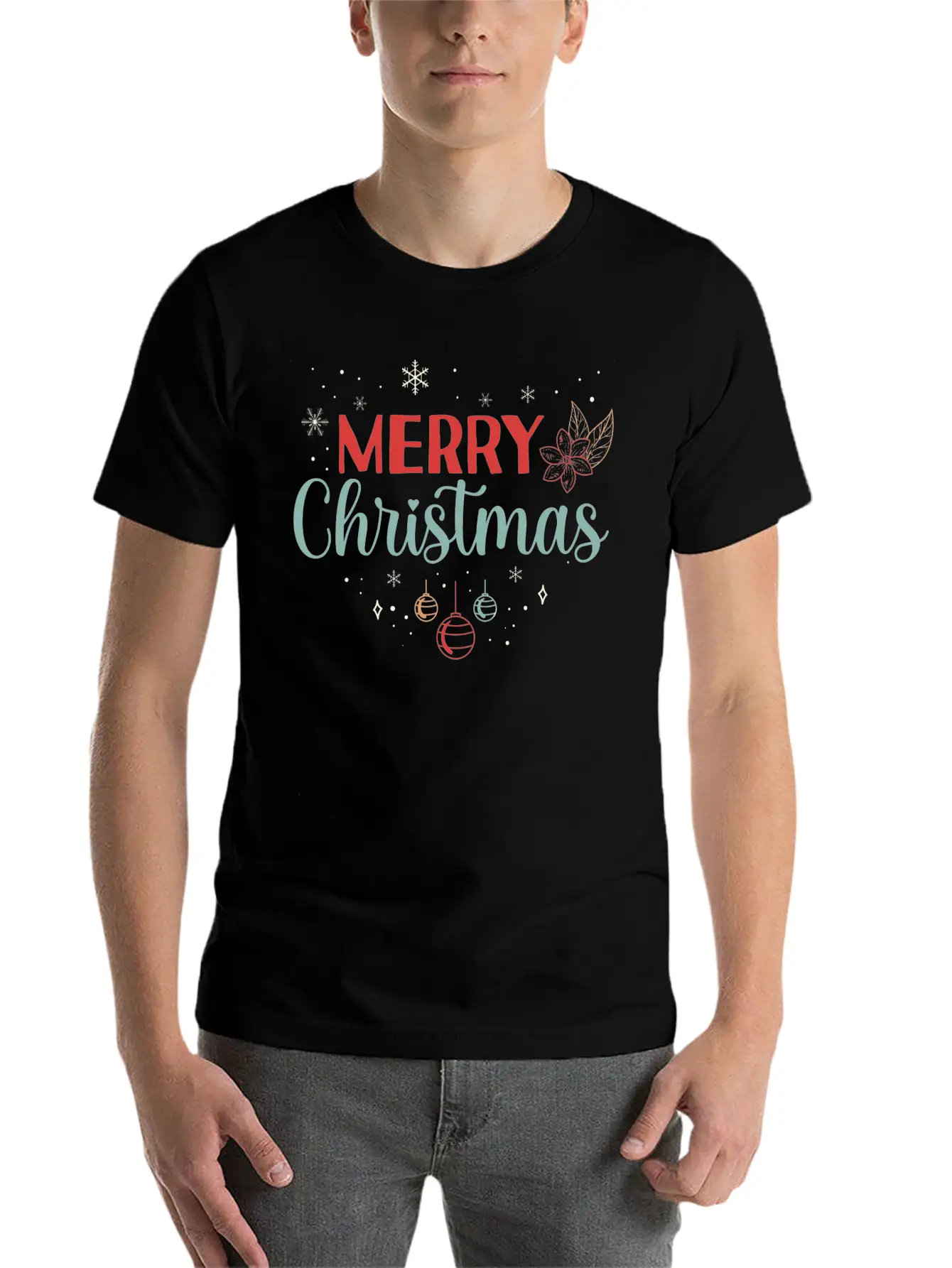 Merry Christmas Women Xmas Outfit Breathable Soft Cotton T-Shirt – Timeless Casual Look