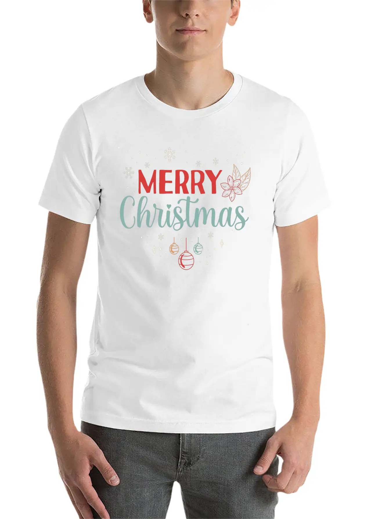 Merry Christmas Women Xmas Outfit Breathable Soft Cotton T-Shirt – Timeless Casual Look