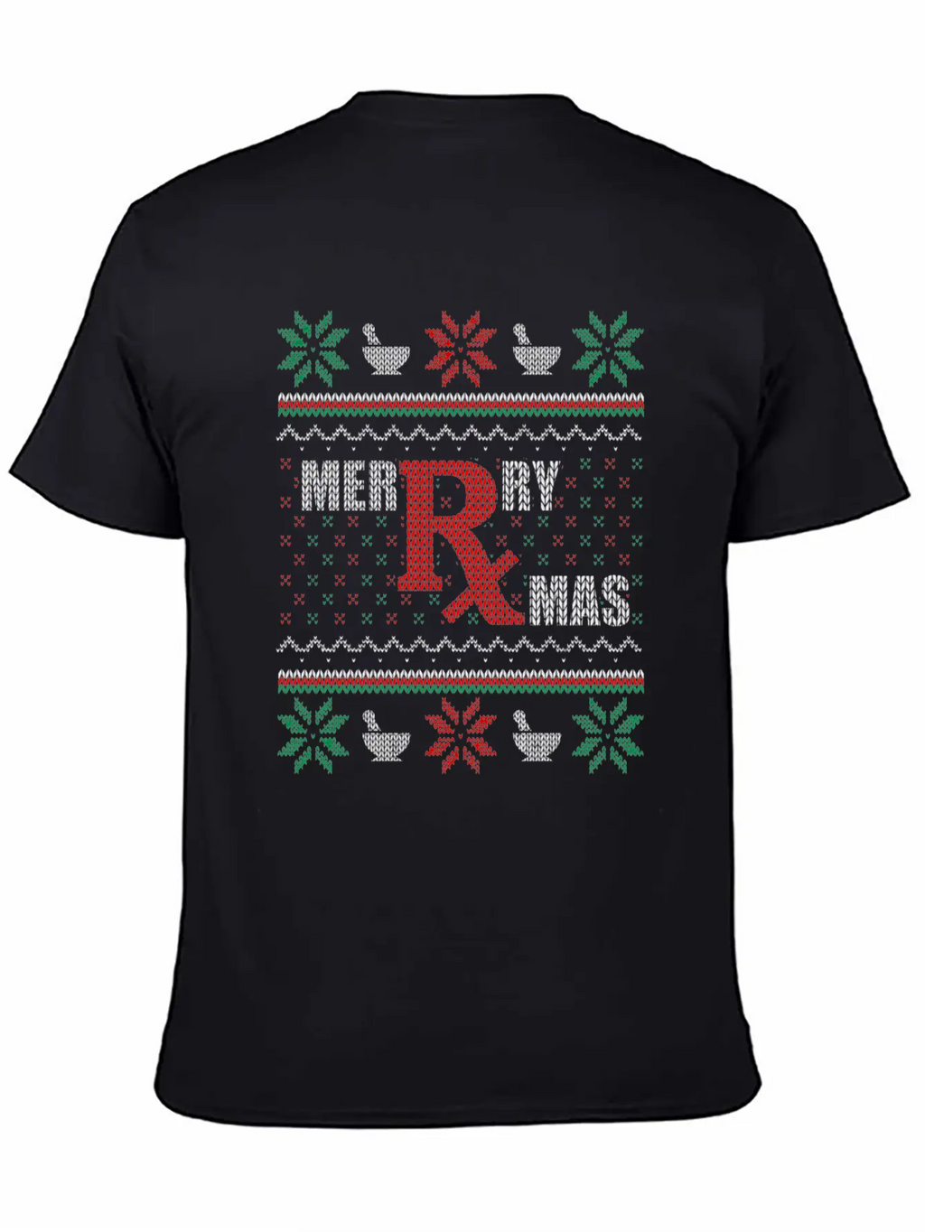 Merry Xmas Pharmacist Ugly Christmas Sweater Pharm Stylish Everyday T-Shirt – Unisex Basic Cotton Tee