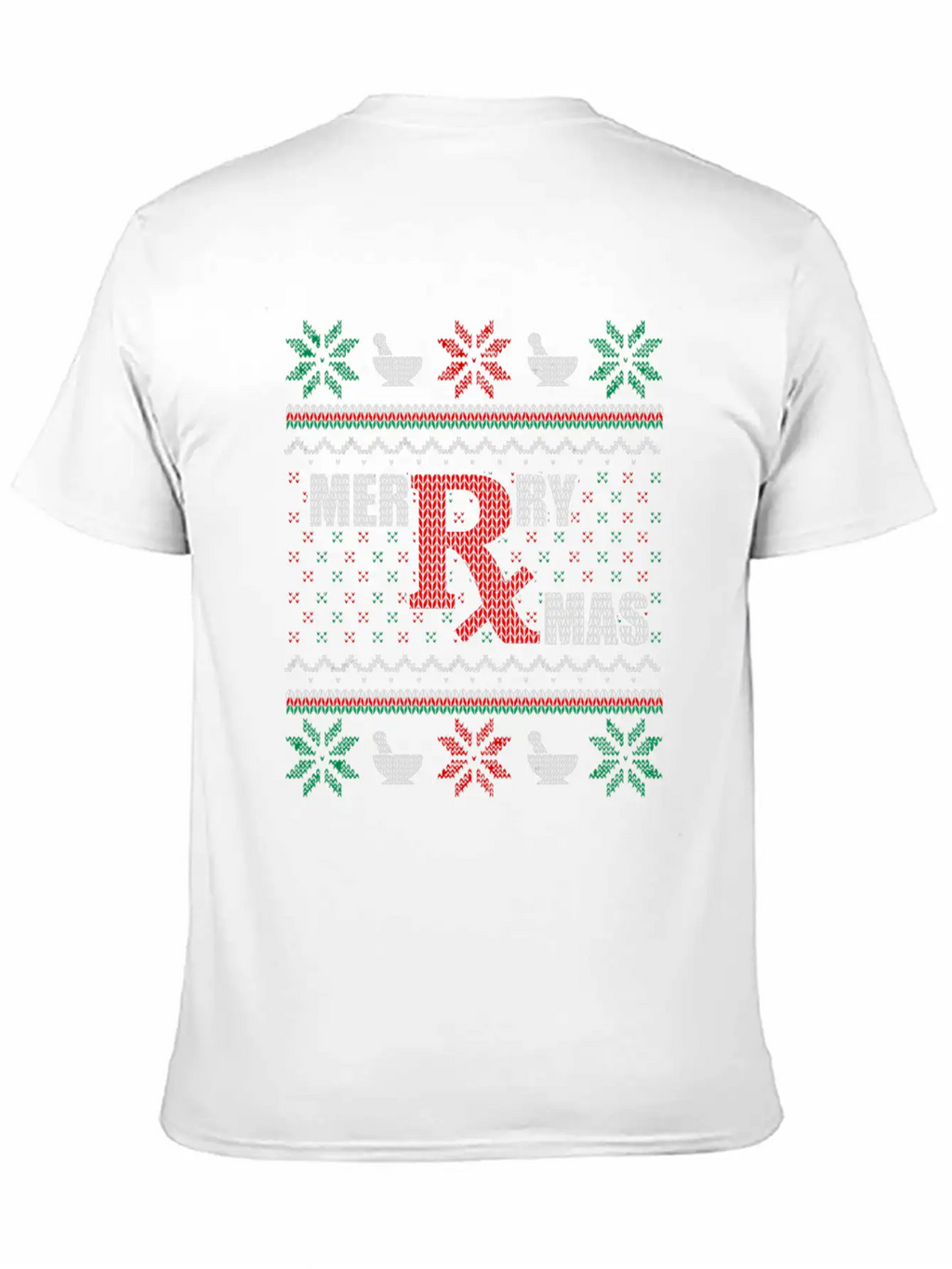 Merry Xmas Pharmacist Ugly Christmas Sweater Pharm Stylish Everyday T-Shirt – Unisex Basic Cotton Tee