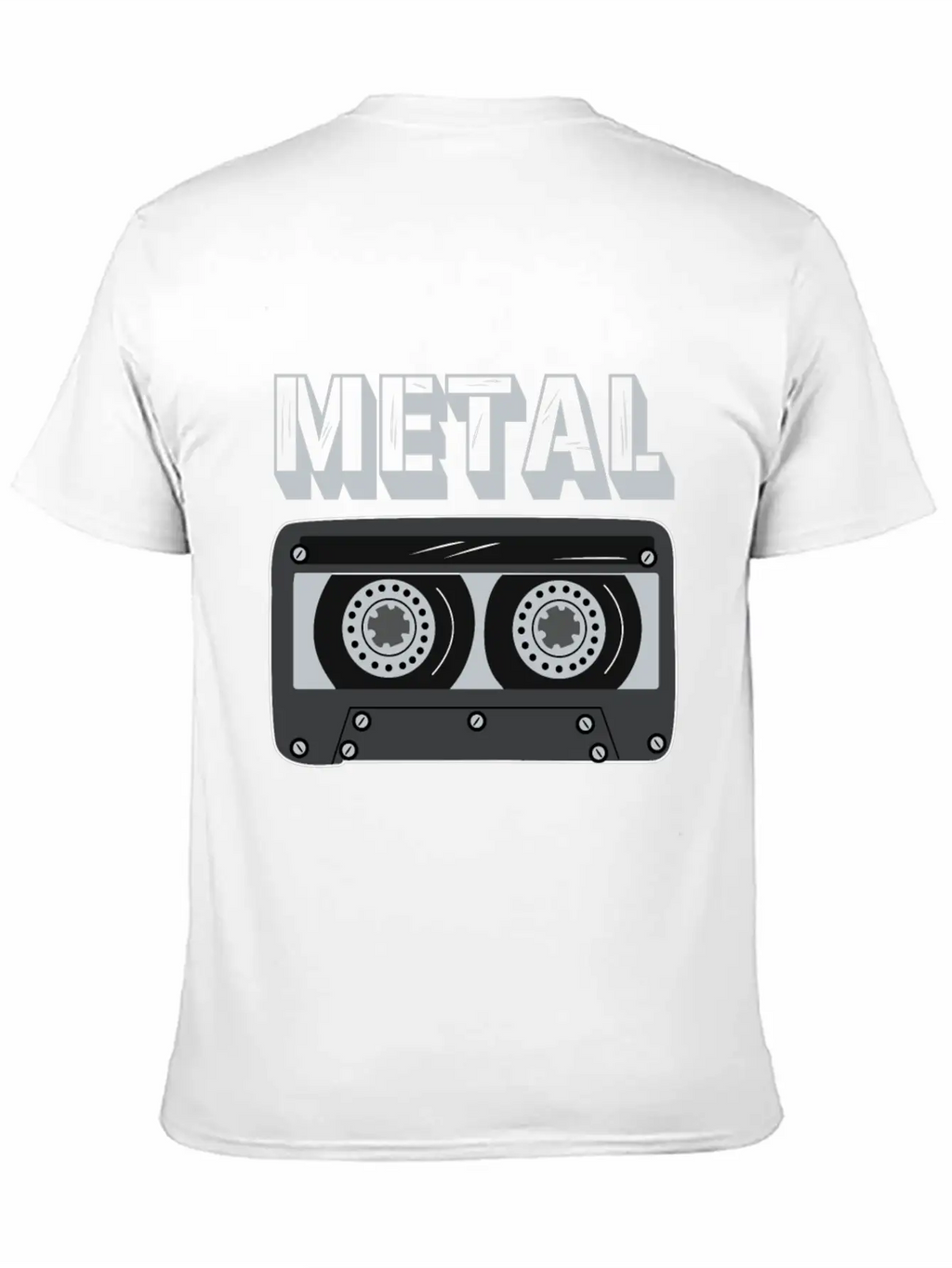 Metal Cassette Unisex Casual T-Shirt – Clean Design For Daily Comfort