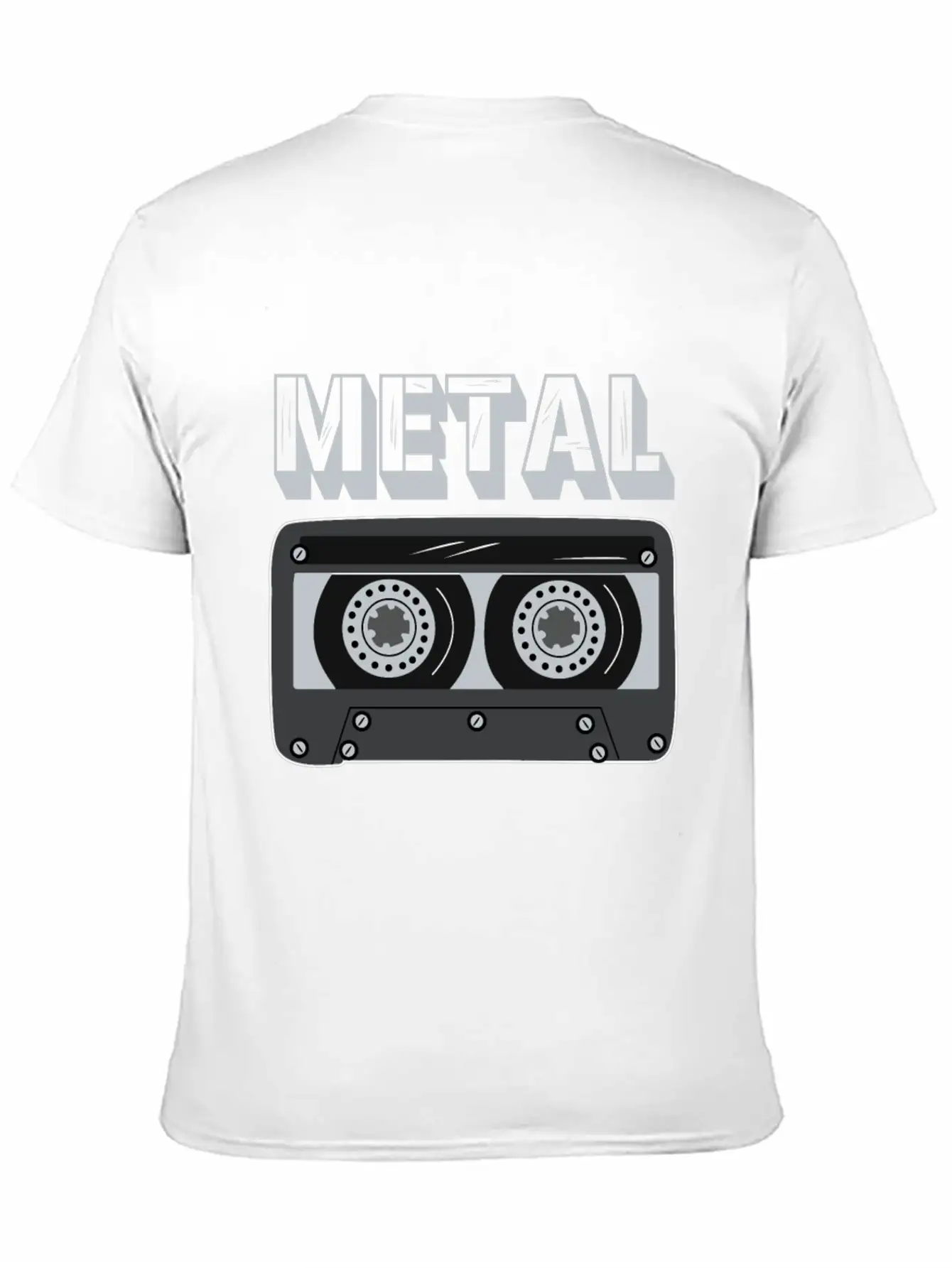 Metal Cassette Unisex Casual T-Shirt – Clean Design For Daily Comfort