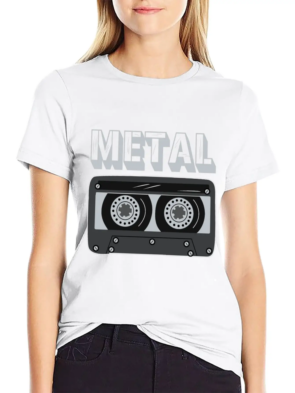 Metal Cassette Unisex Casual T-Shirt – Clean Design For Daily Comfort