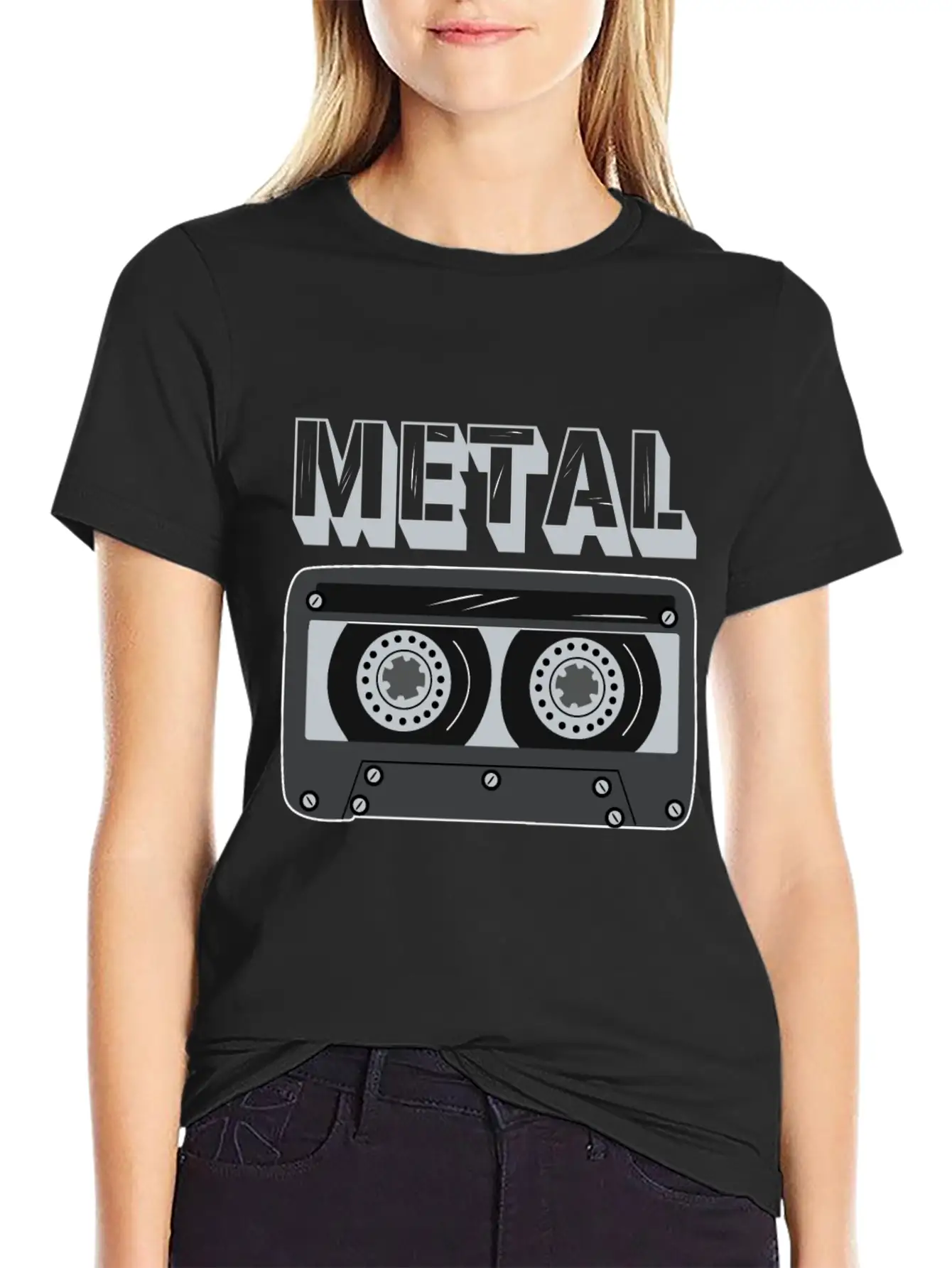 Metal Cassette Unisex Casual T-Shirt – Clean Design For Daily Comfort
