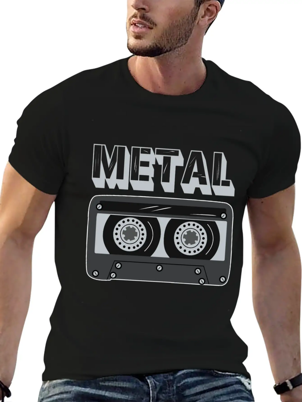 Metal Cassette Unisex Casual T-Shirt – Clean Design For Daily Comfort