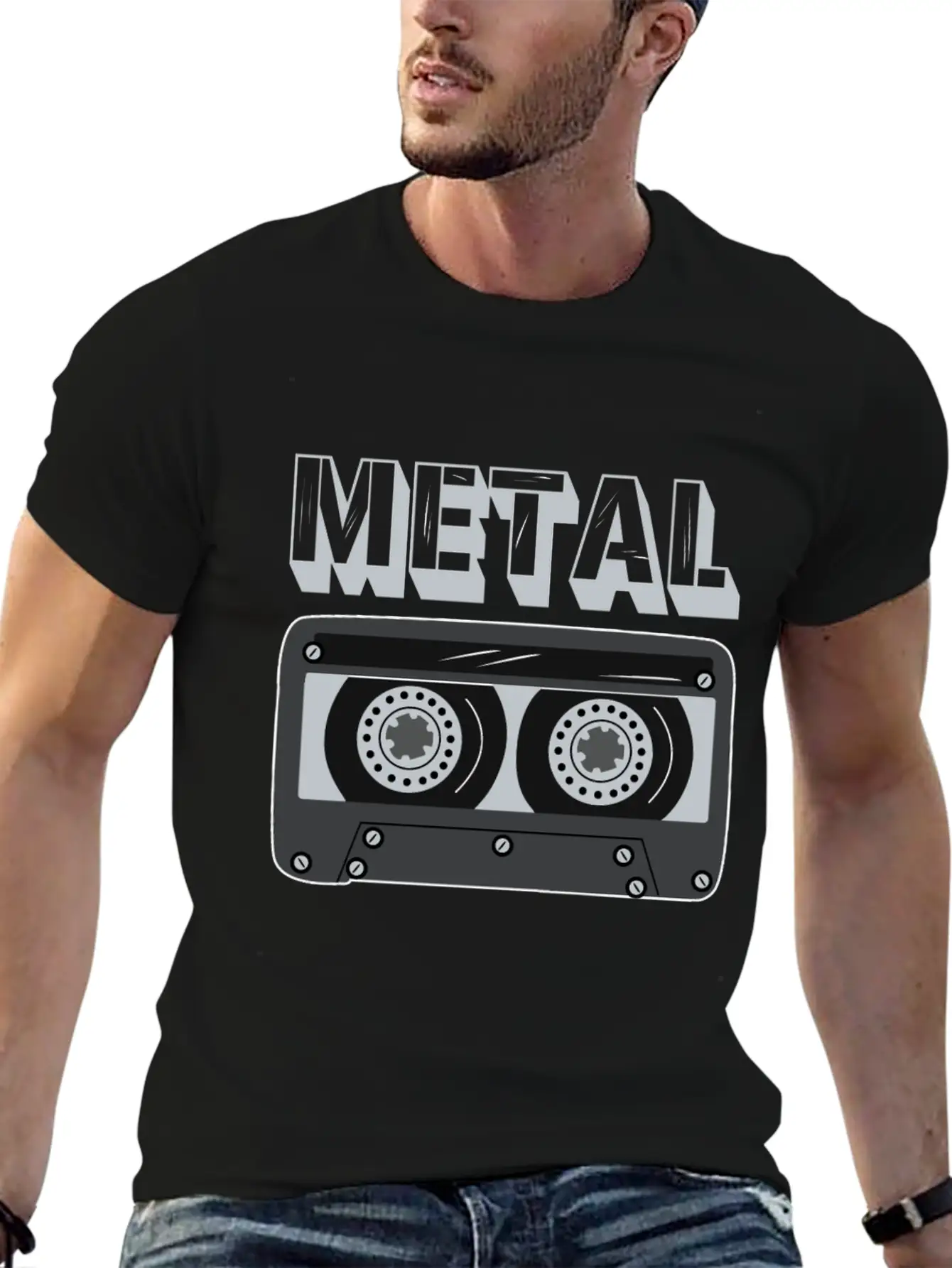 Metal Cassette Unisex Casual T-Shirt – Clean Design For Daily Comfort
