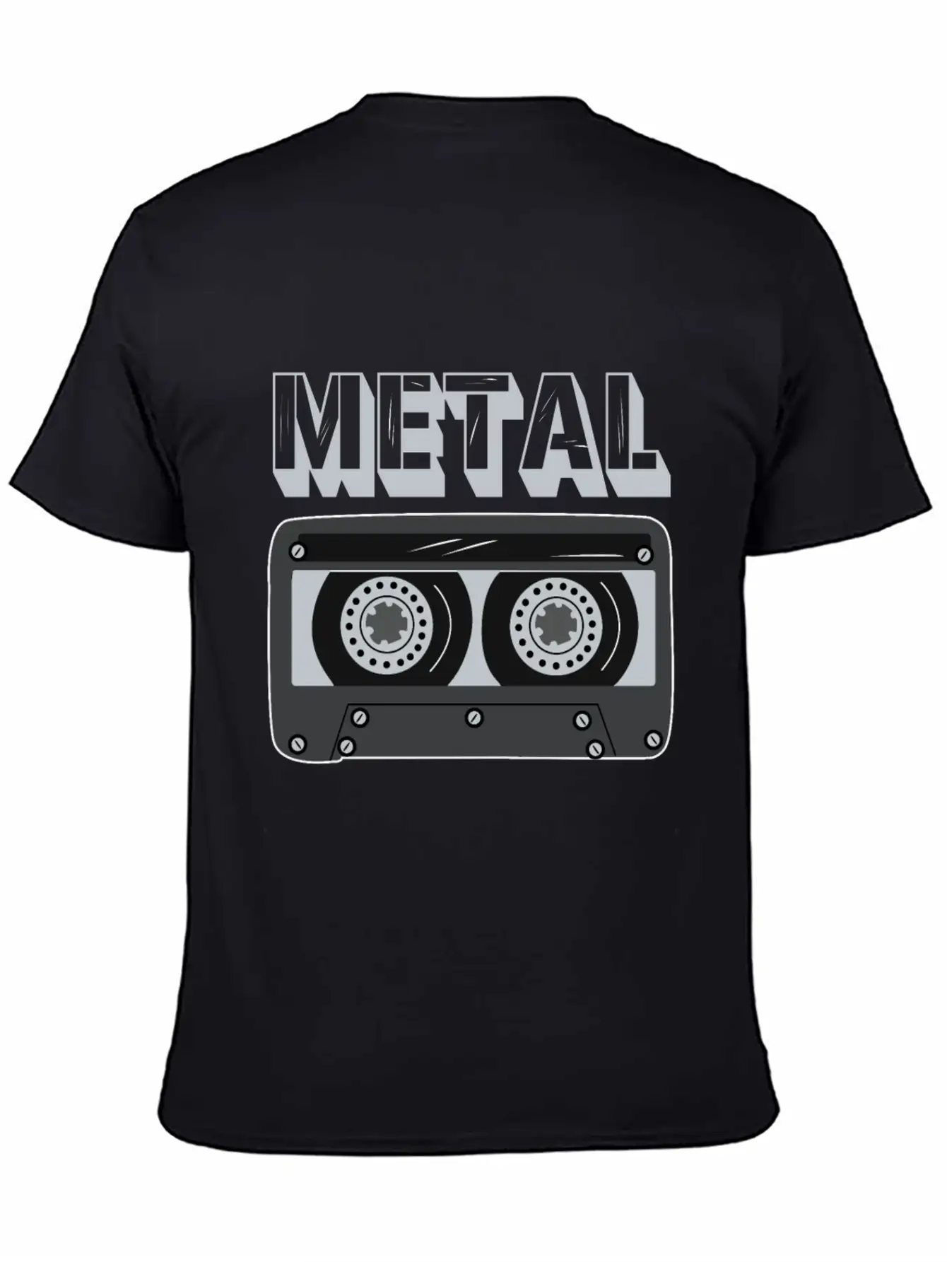 Metal Cassette Unisex Casual T-Shirt – Clean Design For Daily Comfort