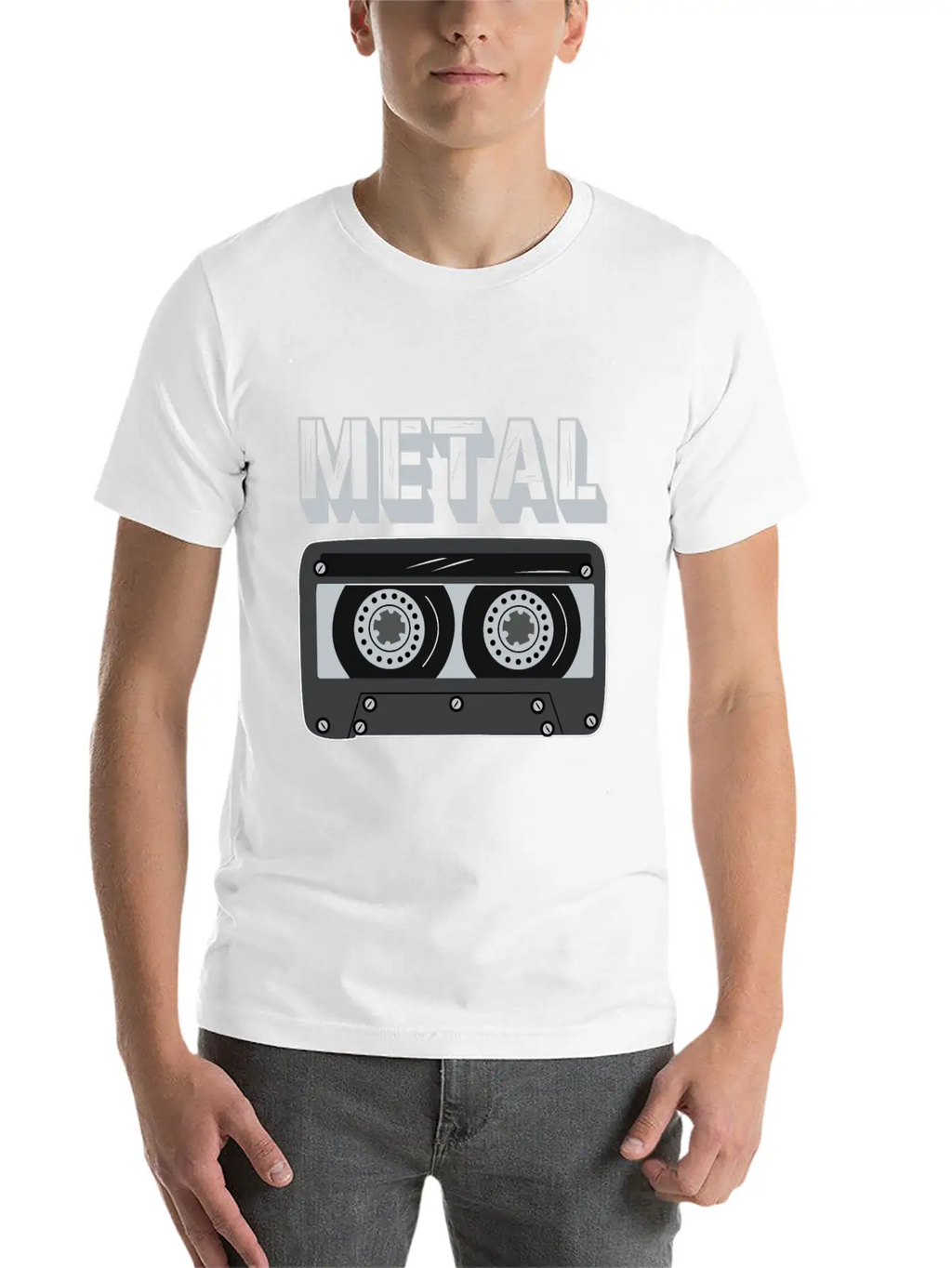 Metal Cassette Unisex Casual T-Shirt – Clean Design For Daily Comfort