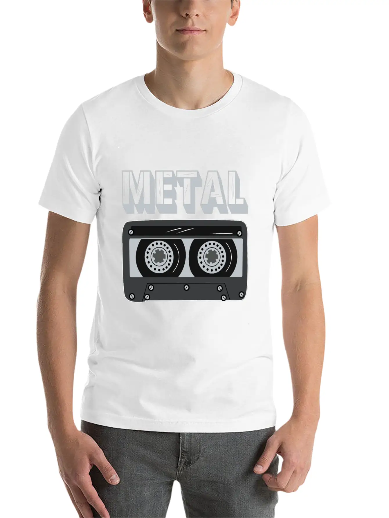 Metal Cassette Unisex Casual T-Shirt – Clean Design For Daily Comfort