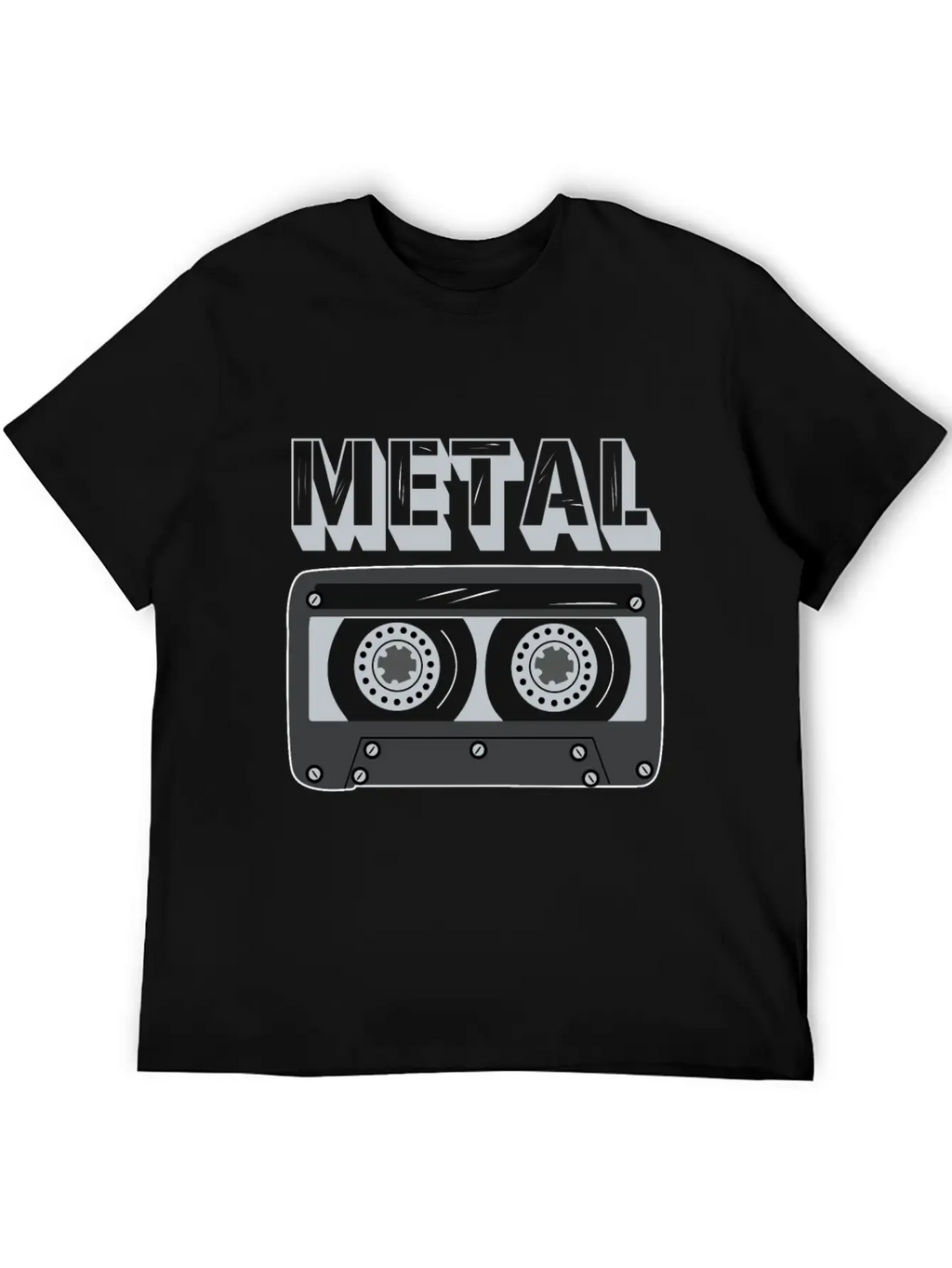 Metal Cassette Unisex Casual T-Shirt – Clean Design For Daily Comfort
