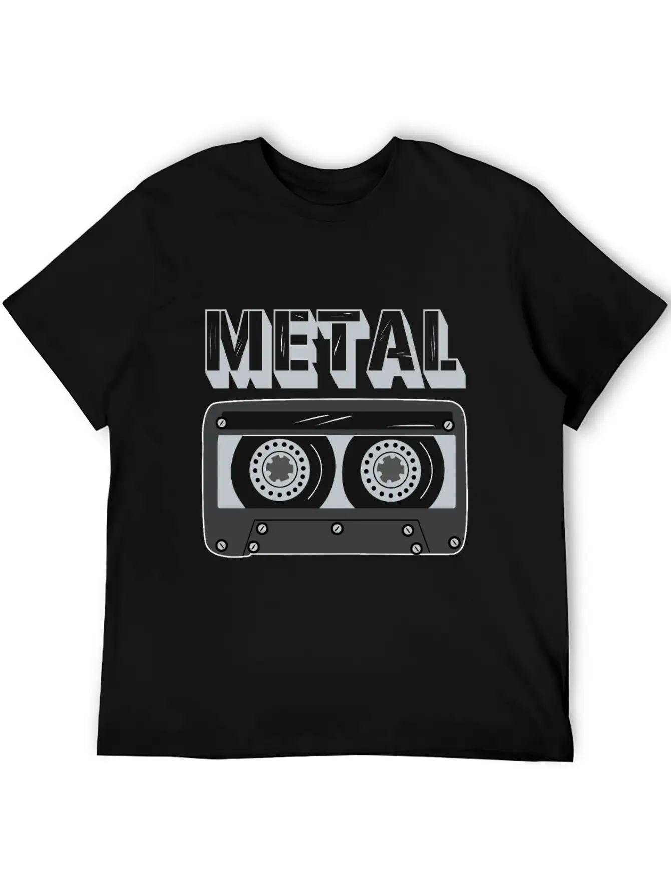 Metal Cassette Unisex Casual T-Shirt – Clean Design For Daily Comfort