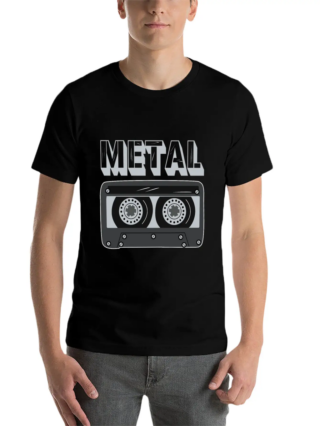 Metal Cassette Unisex Casual T-Shirt – Clean Design For Daily Comfort