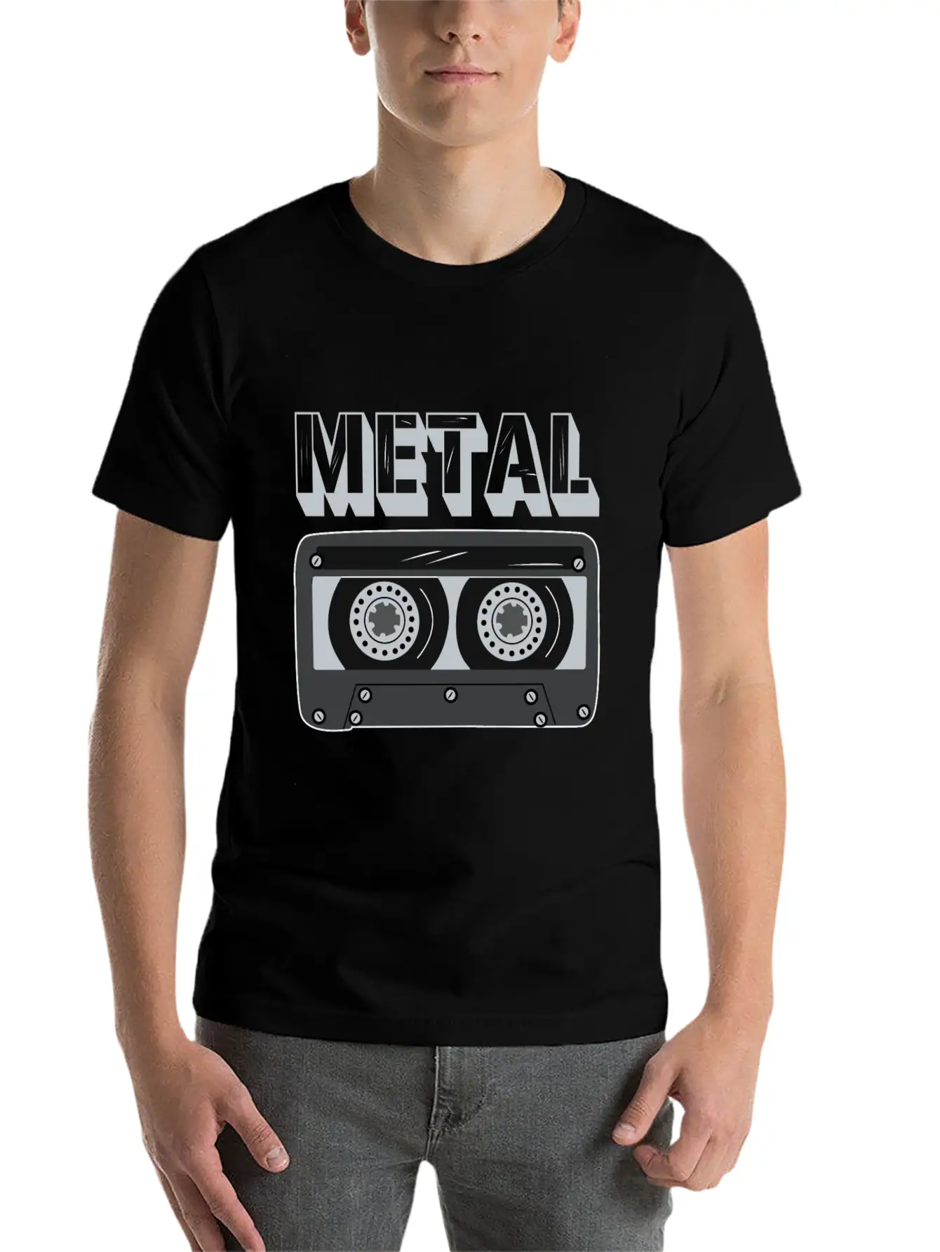 Metal Cassette Unisex Casual T-Shirt – Clean Design For Daily Comfort