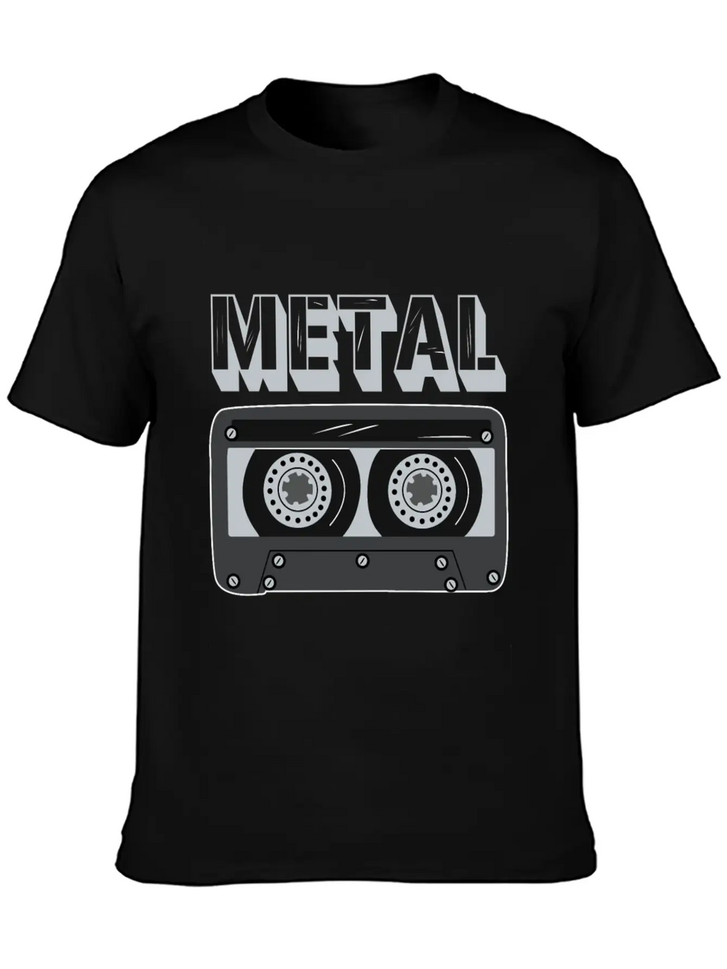 Metal Cassette Unisex Casual T-Shirt – Clean Design For Daily Comfort