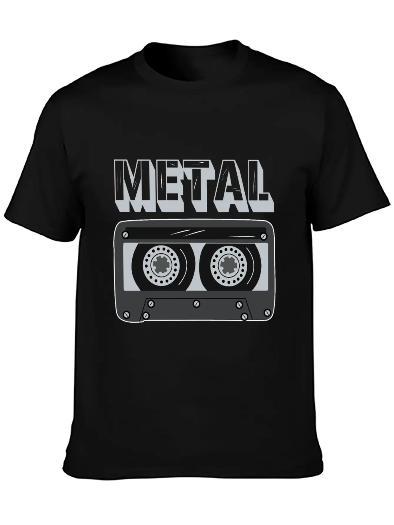 Metal Cassette Unisex Casual T-Shirt – Clean Design For Daily Comfort