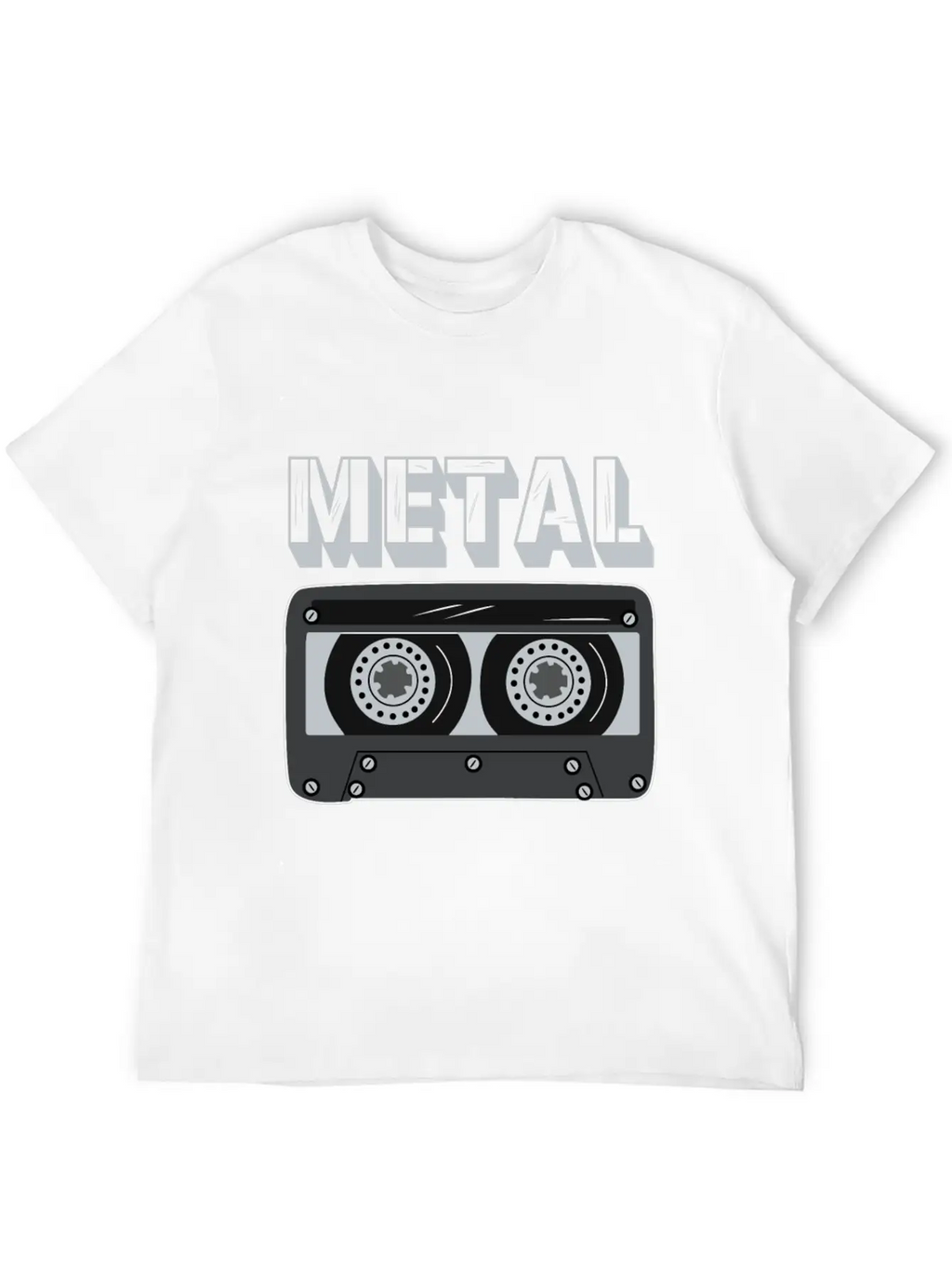 Metal Cassette Unisex Casual T-Shirt – Clean Design For Daily Comfort