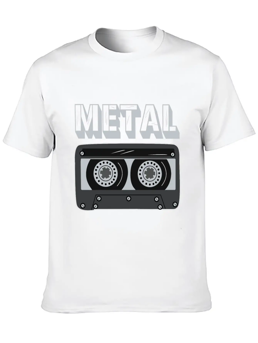 Metal Cassette Unisex Casual T-Shirt – Clean Design For Daily Comfort