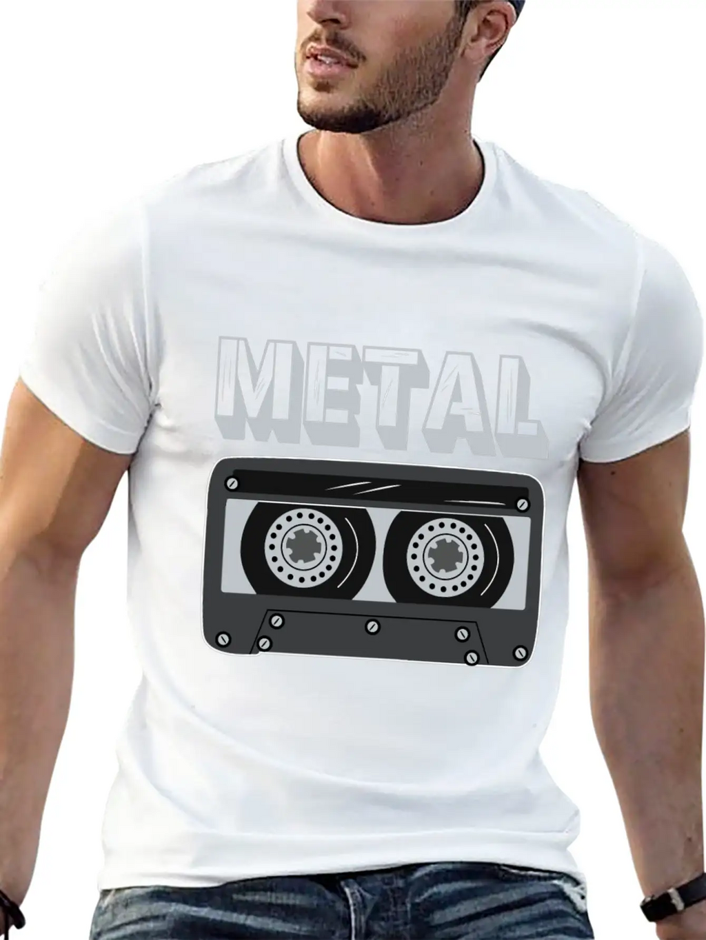 Metal Cassette Unisex Casual T-Shirt – Clean Design For Daily Comfort