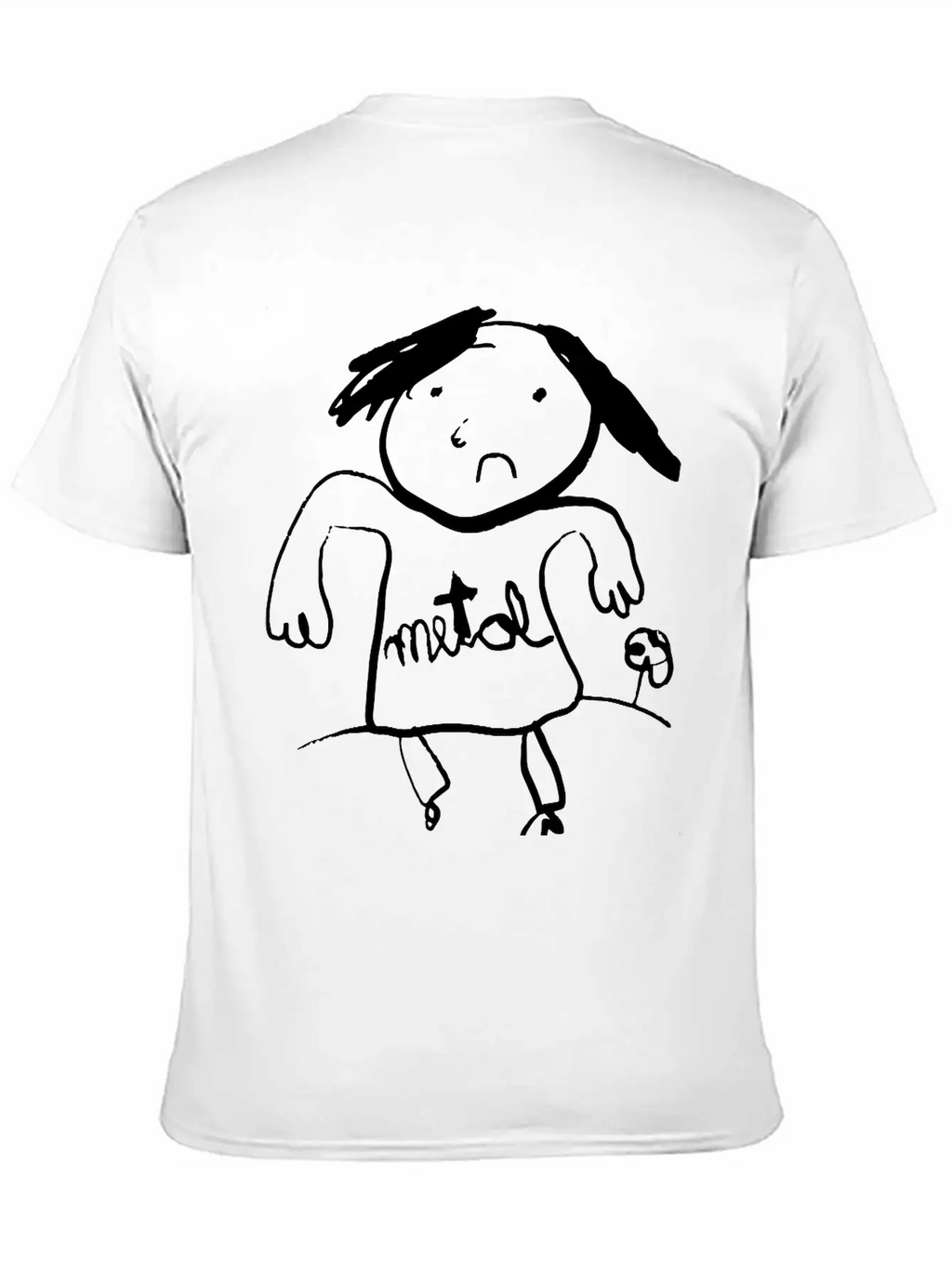 Metal Classic Fit Graphic Tee For Daily Comfort – Unisex Cotton Shirt