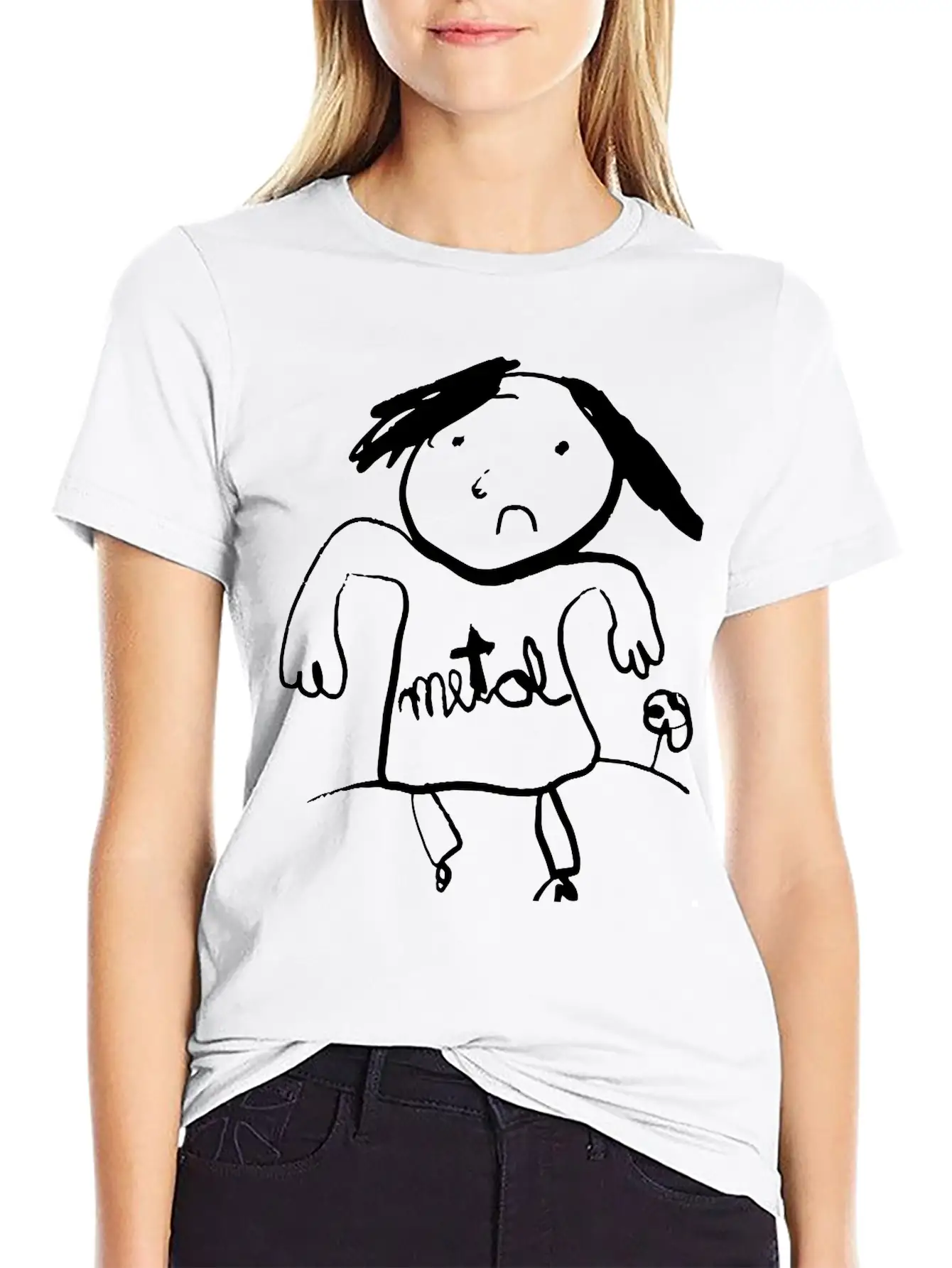 Metal Classic Fit Graphic Tee For Daily Comfort – Unisex Cotton Shirt