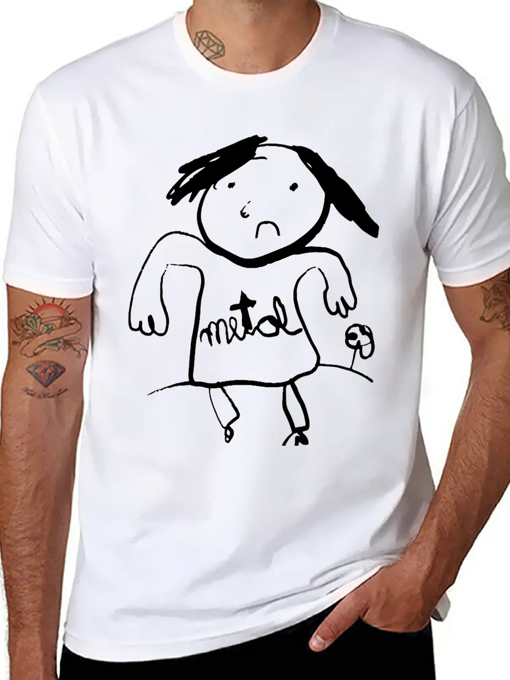 Metal Classic Fit Graphic Tee For Daily Comfort – Unisex Cotton Shirt