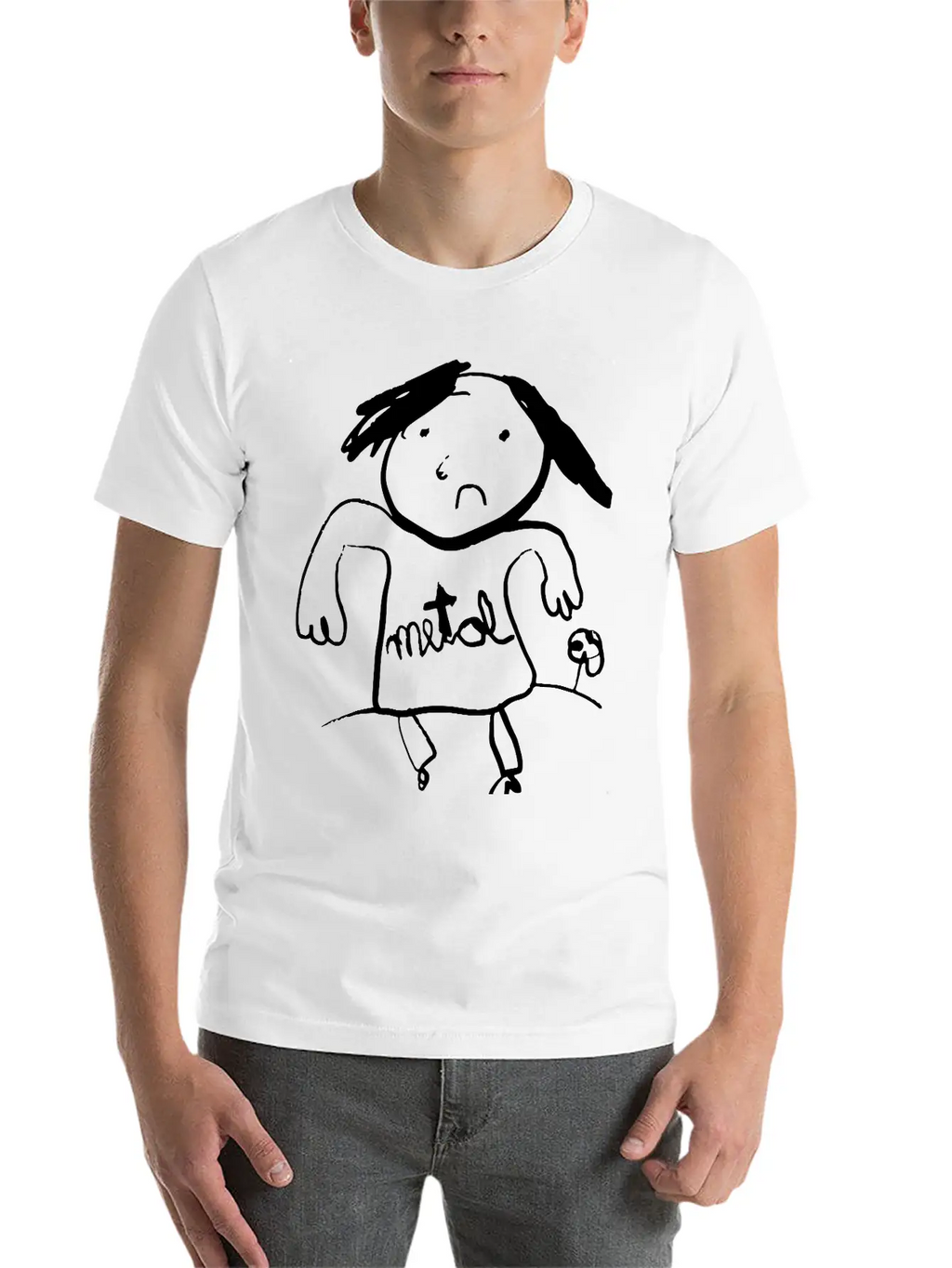 Metal Classic Fit Graphic Tee For Daily Comfort – Unisex Cotton Shirt