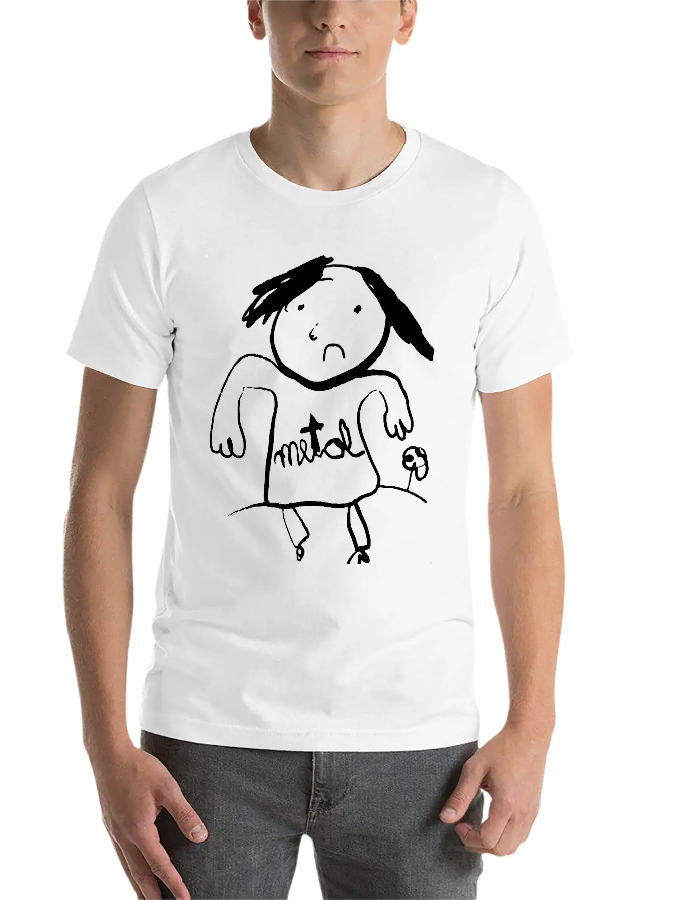 Metal Classic Fit Graphic Tee For Daily Comfort – Unisex Cotton Shirt