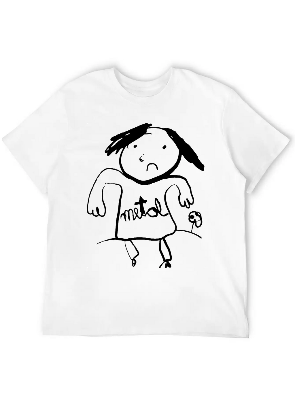 Metal Classic Fit Graphic Tee For Daily Comfort – Unisex Cotton Shirt