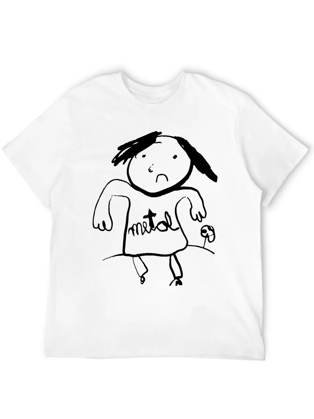 Metal Classic Fit Graphic Tee For Daily Comfort – Unisex Cotton Shirt