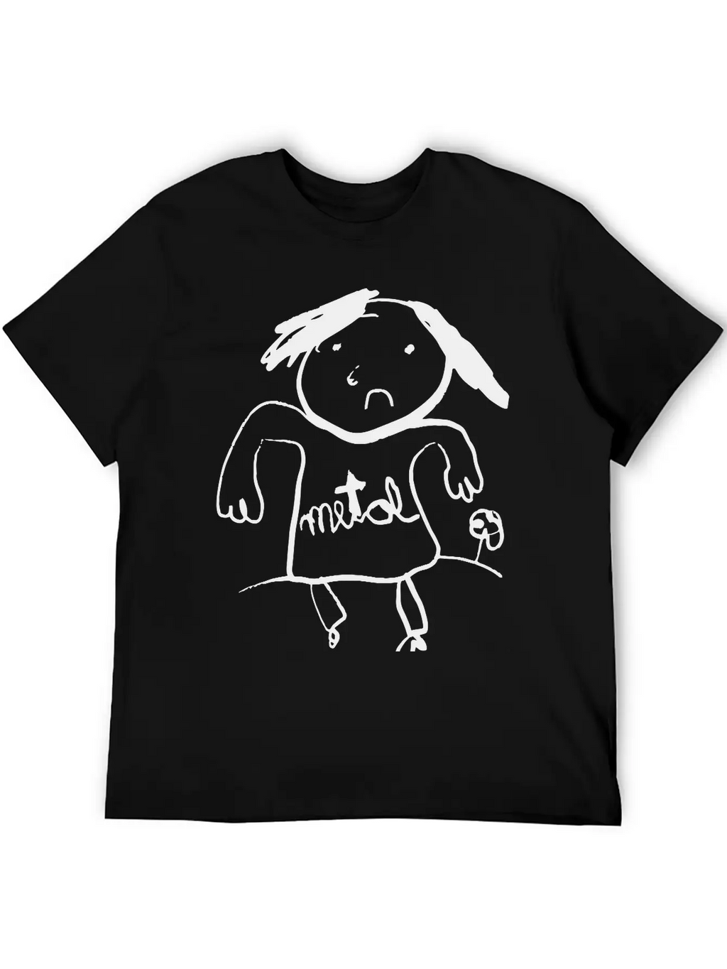 Metal Classic Fit Graphic Tee For Daily Comfort – Unisex Cotton Shirt