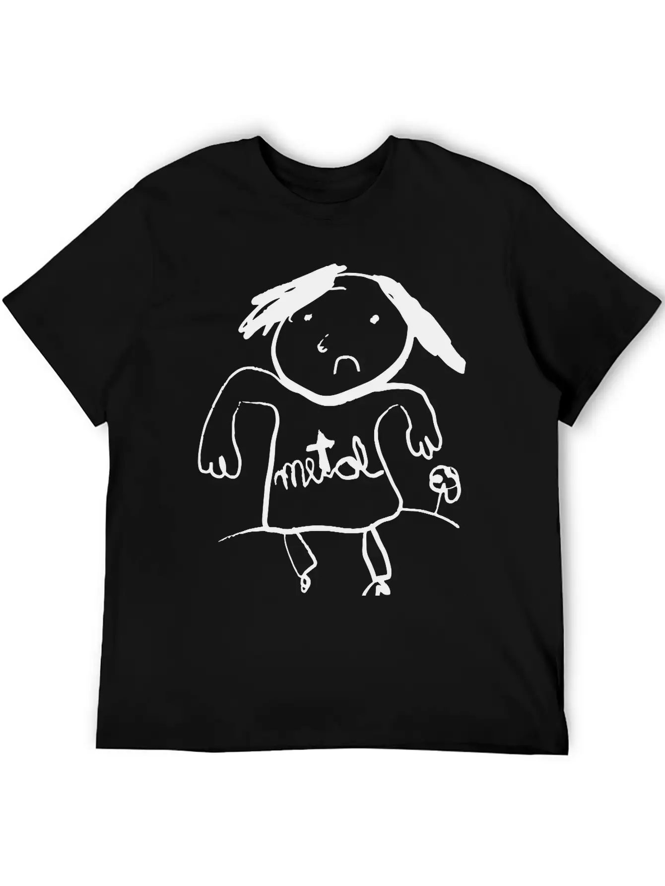 Metal Classic Fit Graphic Tee For Daily Comfort – Unisex Cotton Shirt