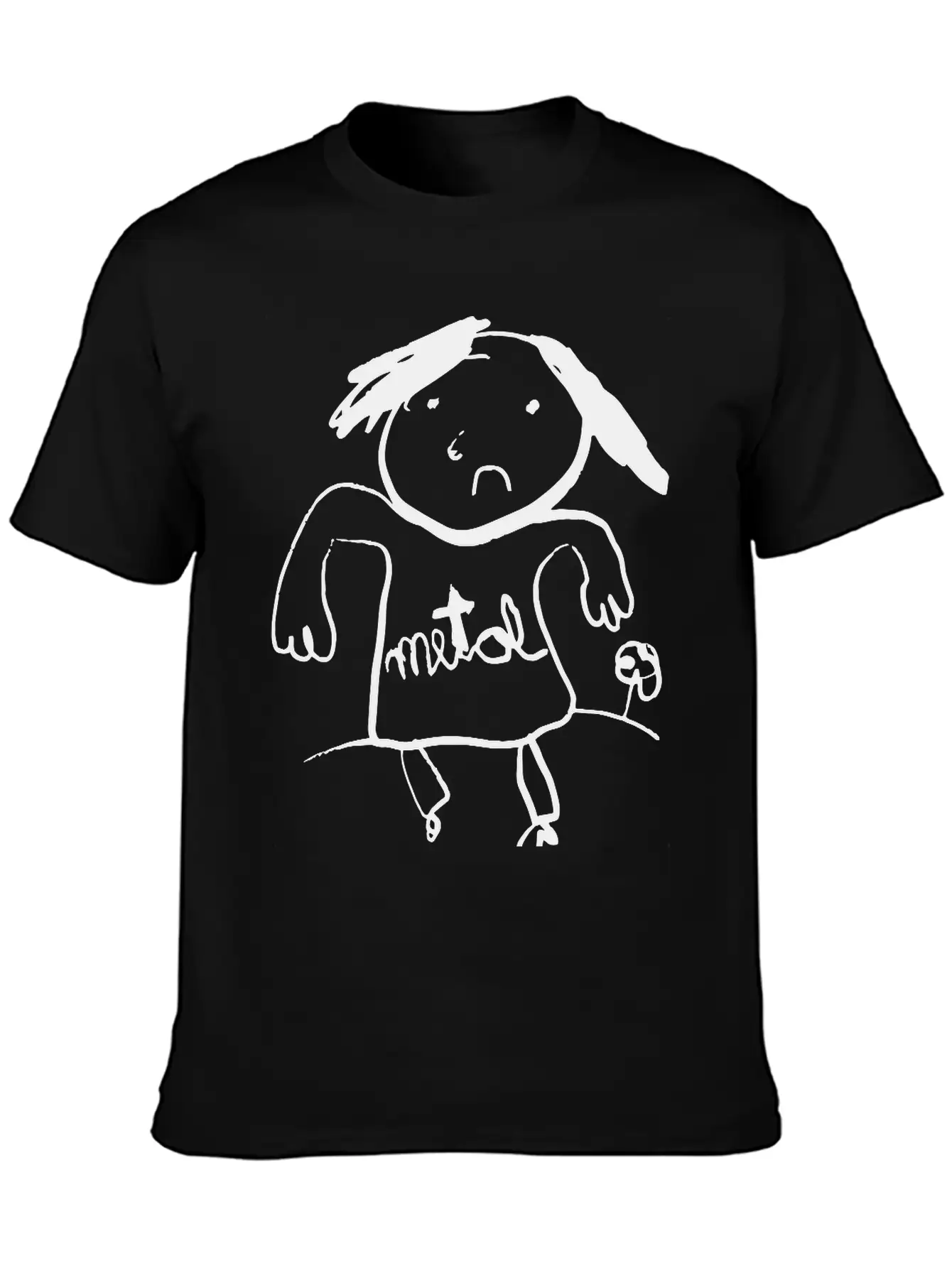Metal Classic Fit Graphic Tee For Daily Comfort – Unisex Cotton Shirt