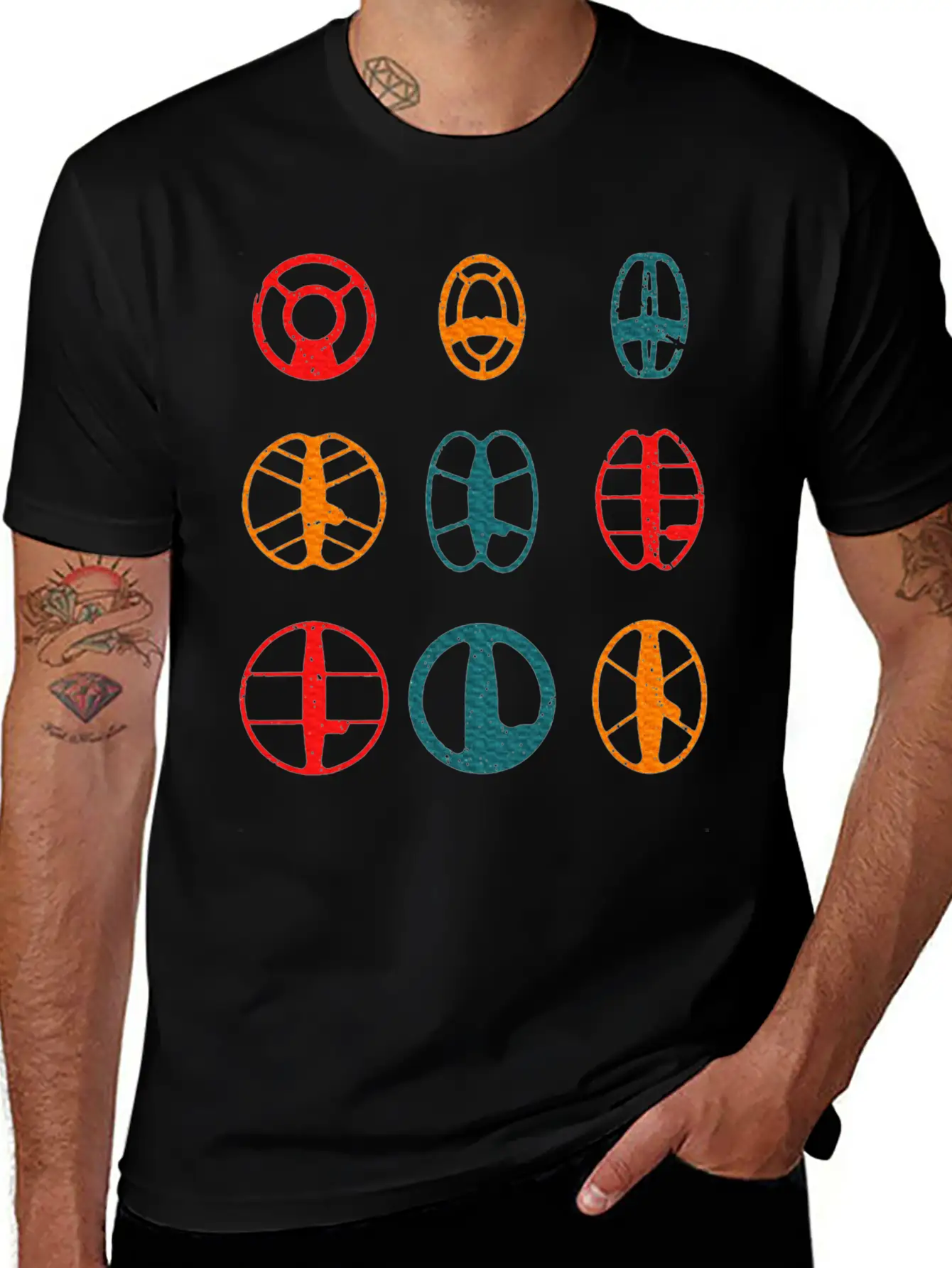 Metal Detecting Coils Cool Metal Detectorist Stylish Everyday T-Shirt – Unisex Basic Cotton Tee