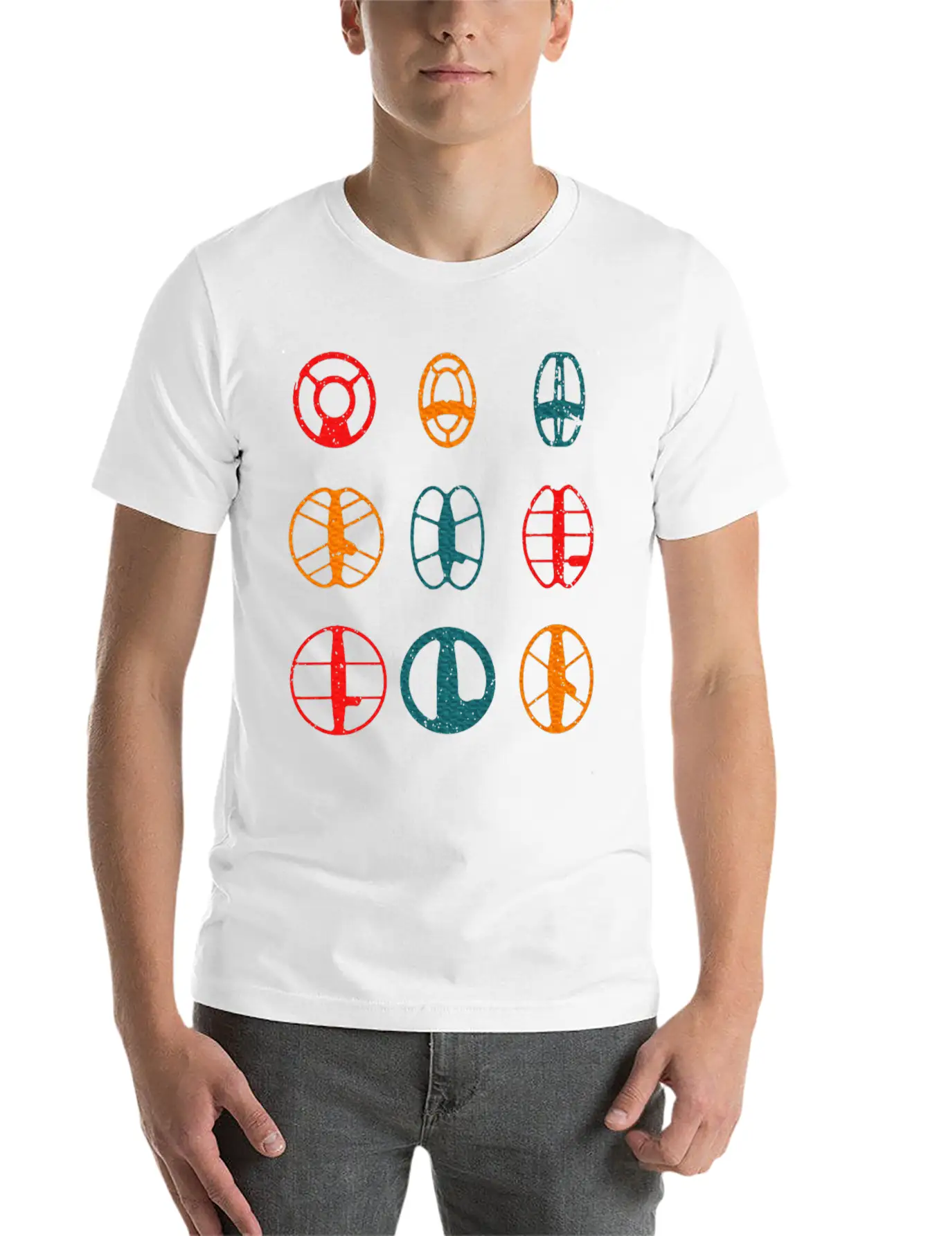 Metal Detecting Coils Cool Metal Detectorist Stylish Everyday T-Shirt – Unisex Basic Cotton Tee