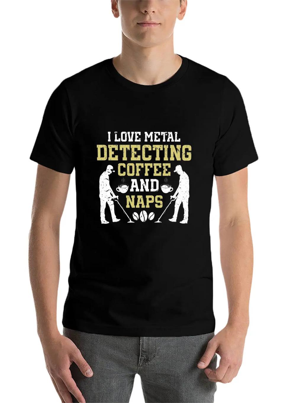 Metal Detecting Detector Treasure Hunting Unisex Short Sleeve Soft Cotton T-Shirt – Casual Everyday Wear