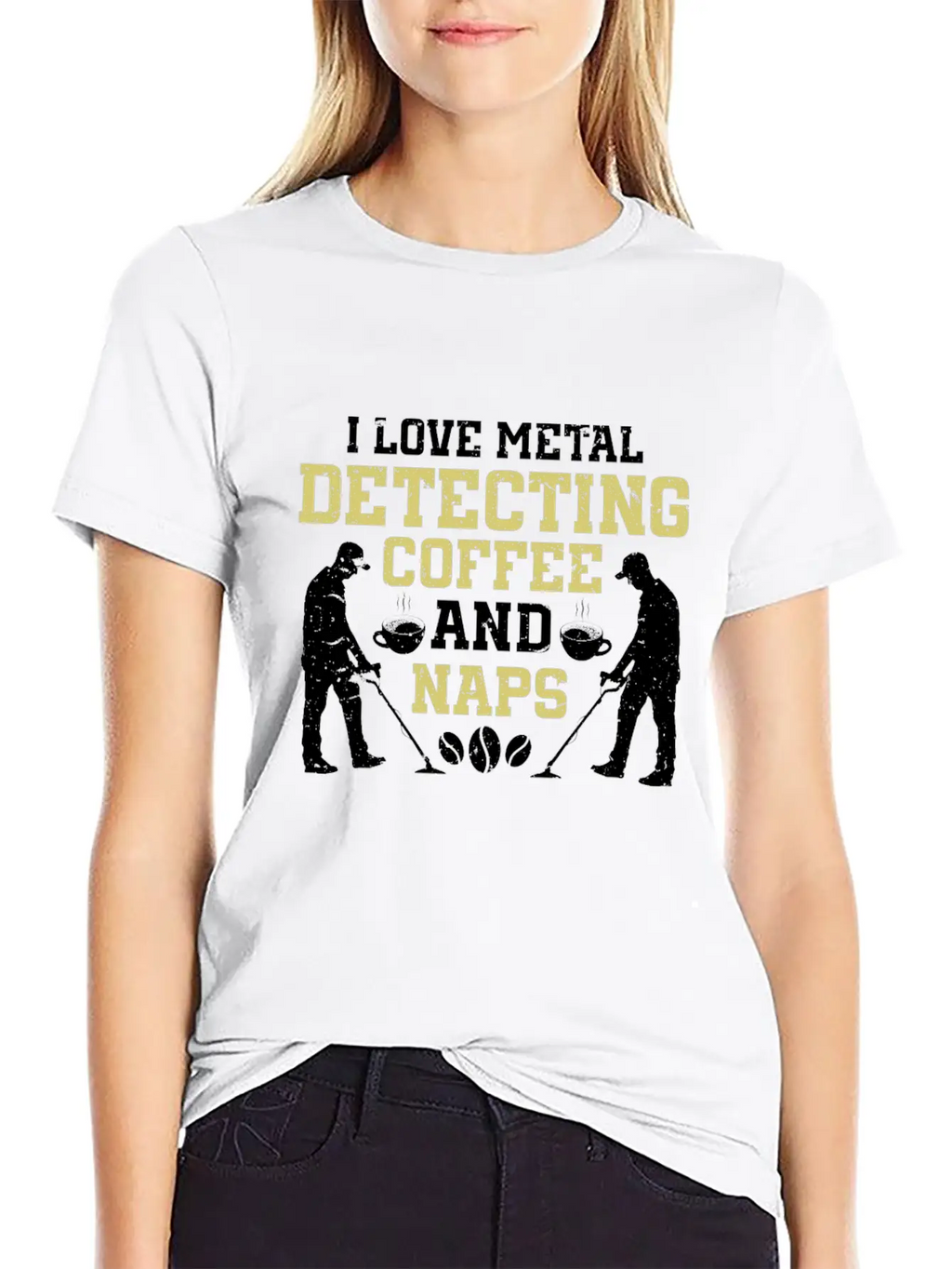 Metal Detecting Detector Treasure Hunting Unisex Short Sleeve Soft Cotton T-Shirt – Casual Everyday Wear