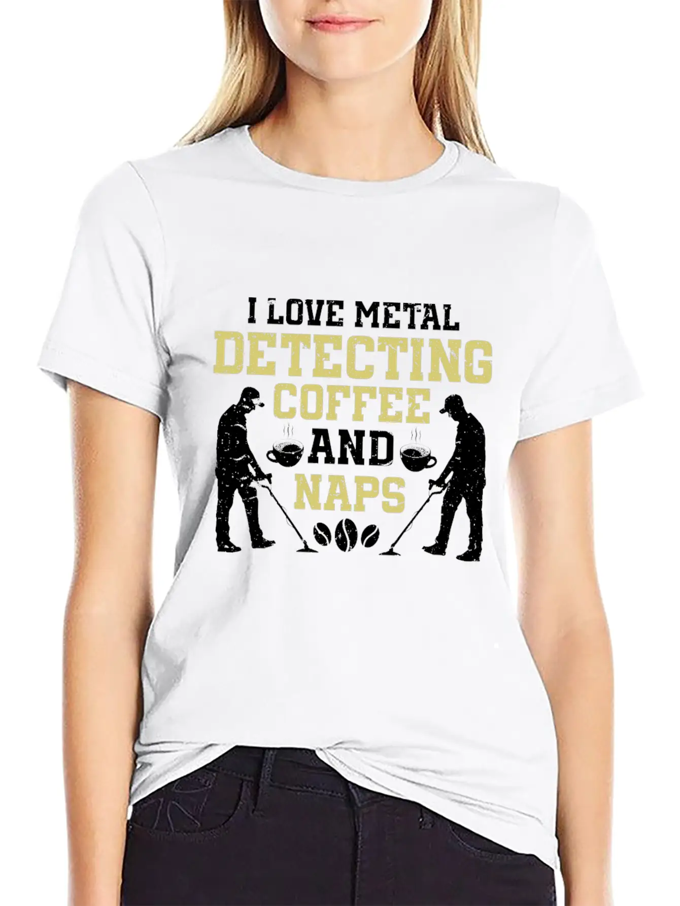 Metal Detecting Detector Treasure Hunting Unisex Short Sleeve Soft Cotton T-Shirt – Casual Everyday Wear