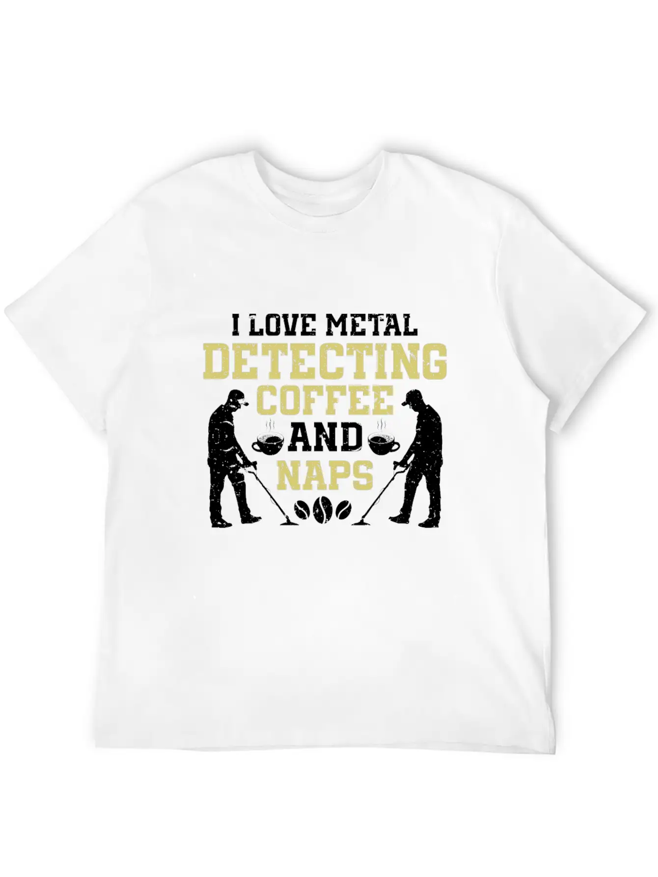 Metal Detecting Detector Treasure Hunting Unisex Short Sleeve Soft Cotton T-Shirt – Casual Everyday Wear