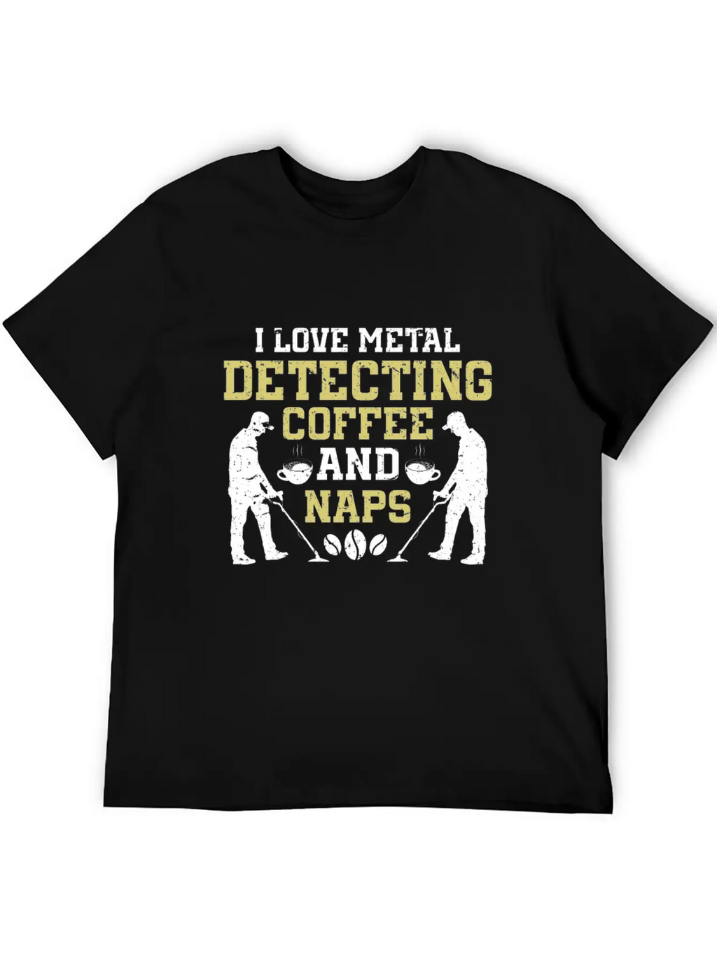 Metal Detecting Detector Treasure Hunting Unisex Short Sleeve Soft Cotton T-Shirt – Casual Everyday Wear