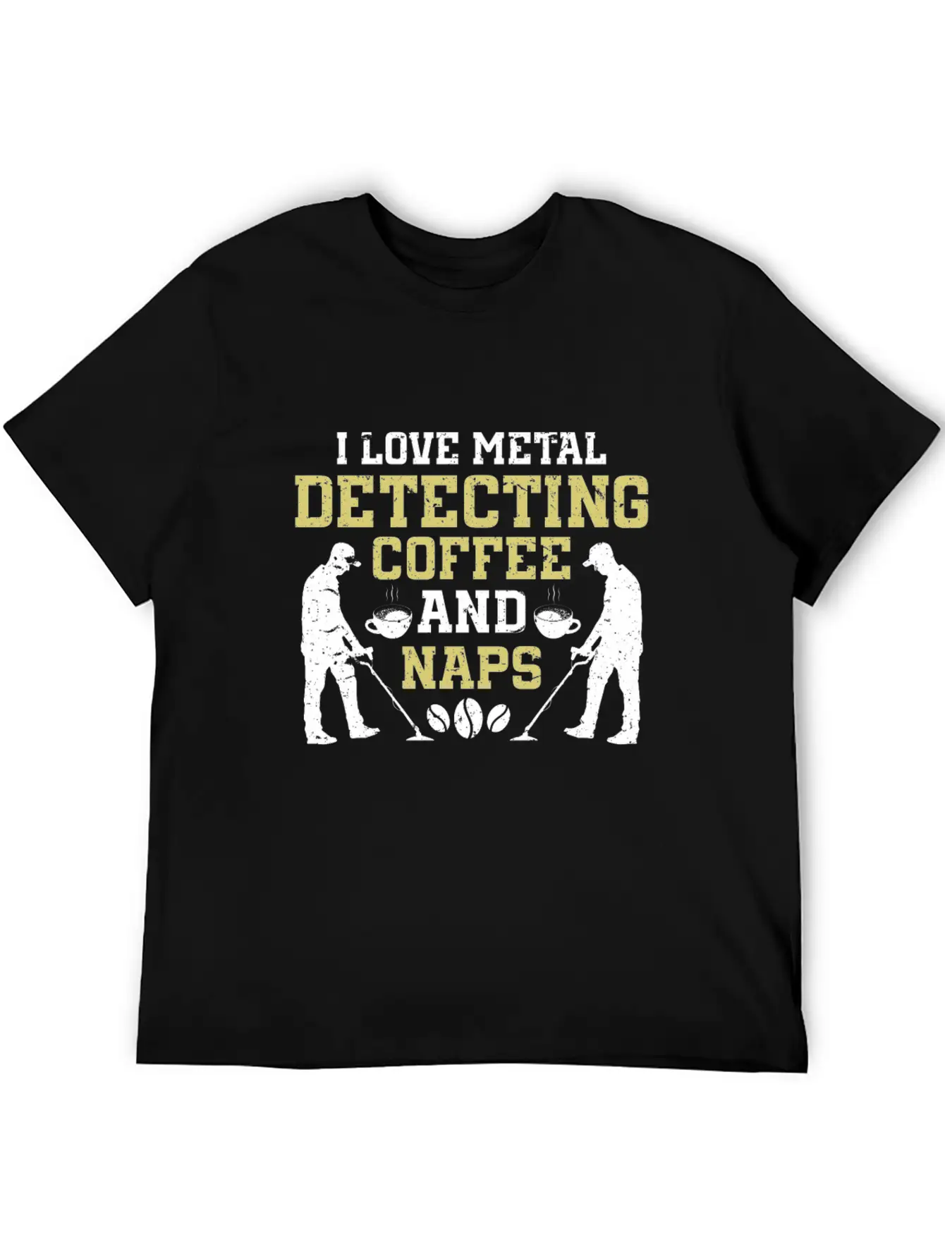 Metal Detecting Detector Treasure Hunting Unisex Short Sleeve Soft Cotton T-Shirt – Casual Everyday Wear