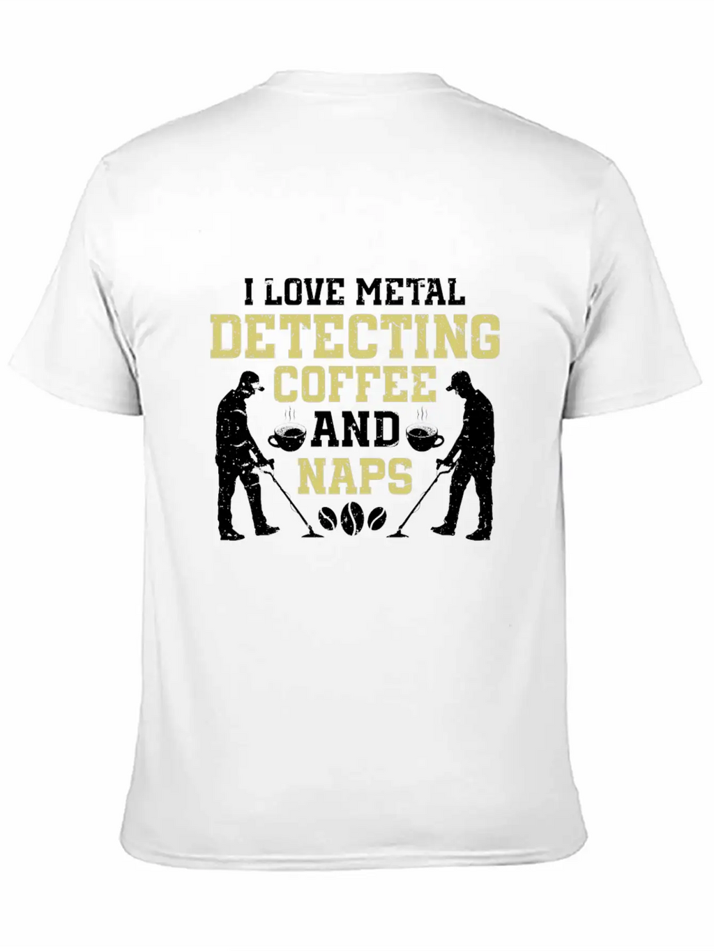 Metal Detecting Detector Treasure Hunting Unisex Short Sleeve Soft Cotton T-Shirt – Casual Everyday Wear