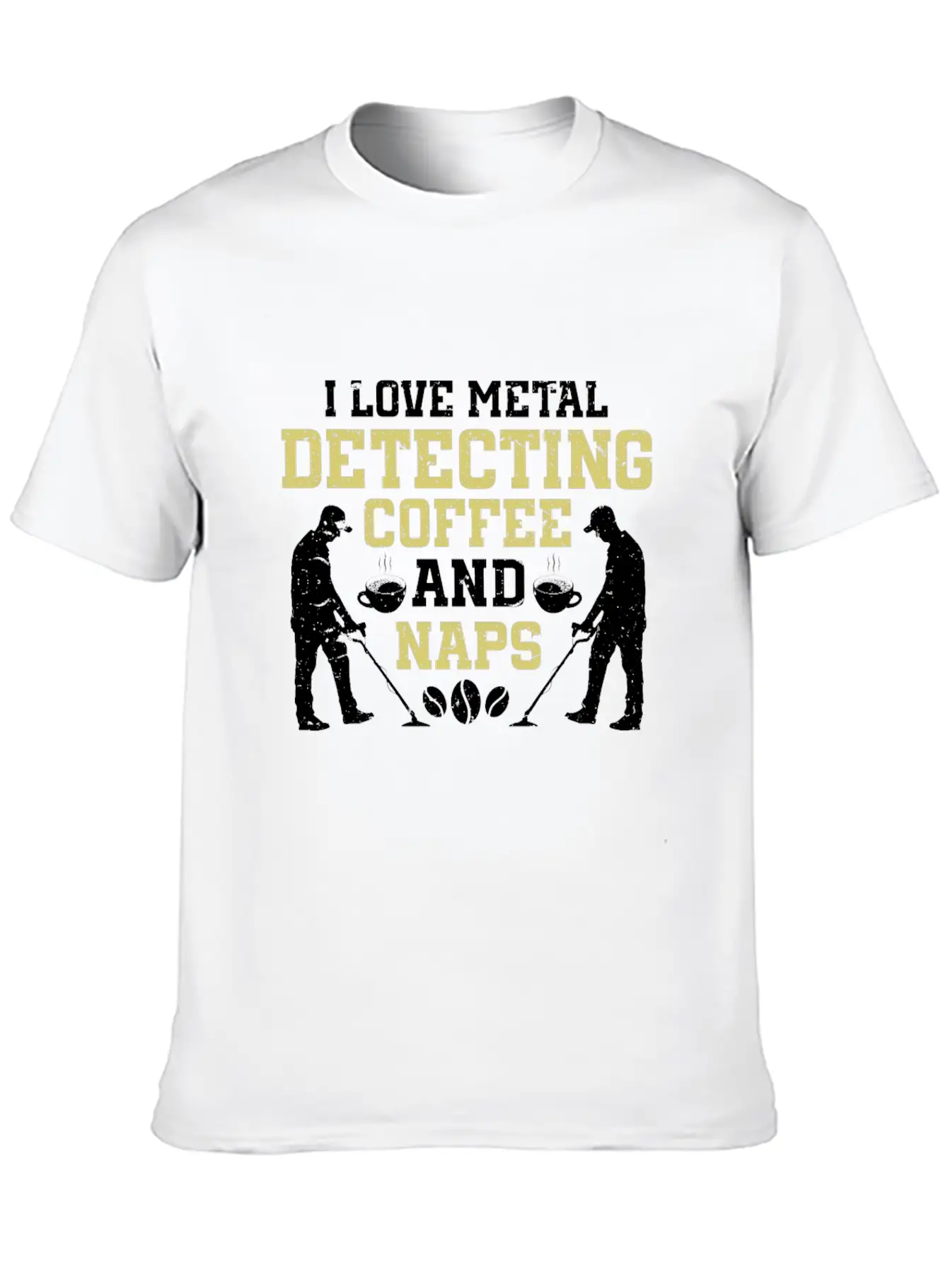 Metal Detecting Detector Treasure Hunting Unisex Short Sleeve Soft Cotton T-Shirt – Casual Everyday Wear