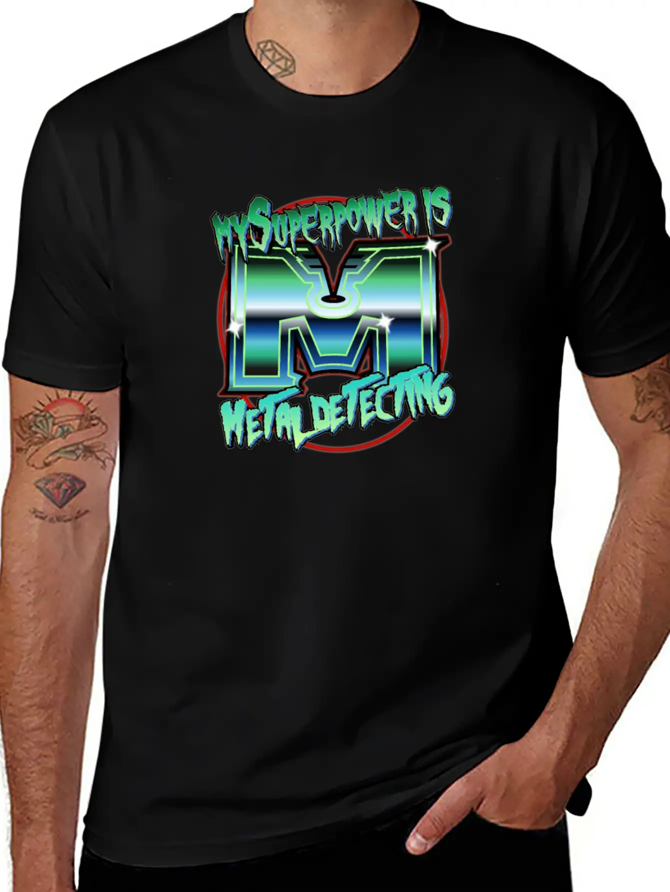 Metal Detecting - My Spuepower Is Metal Detecting Unisex Casual T-Shirt – Clean Design For Daily Comfort