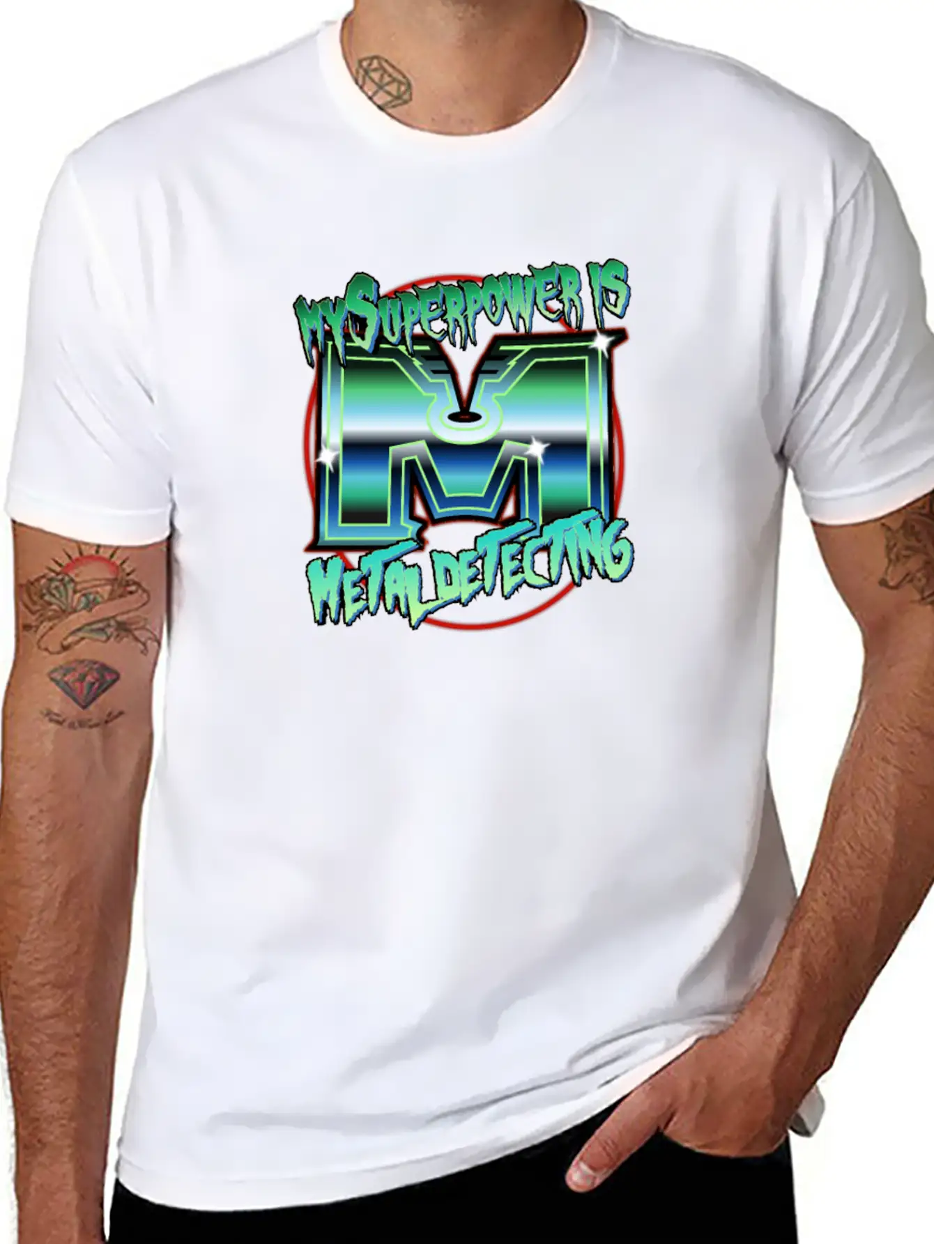 Metal Detecting - My Spuepower Is Metal Detecting Unisex Casual T-Shirt – Clean Design For Daily Comfort
