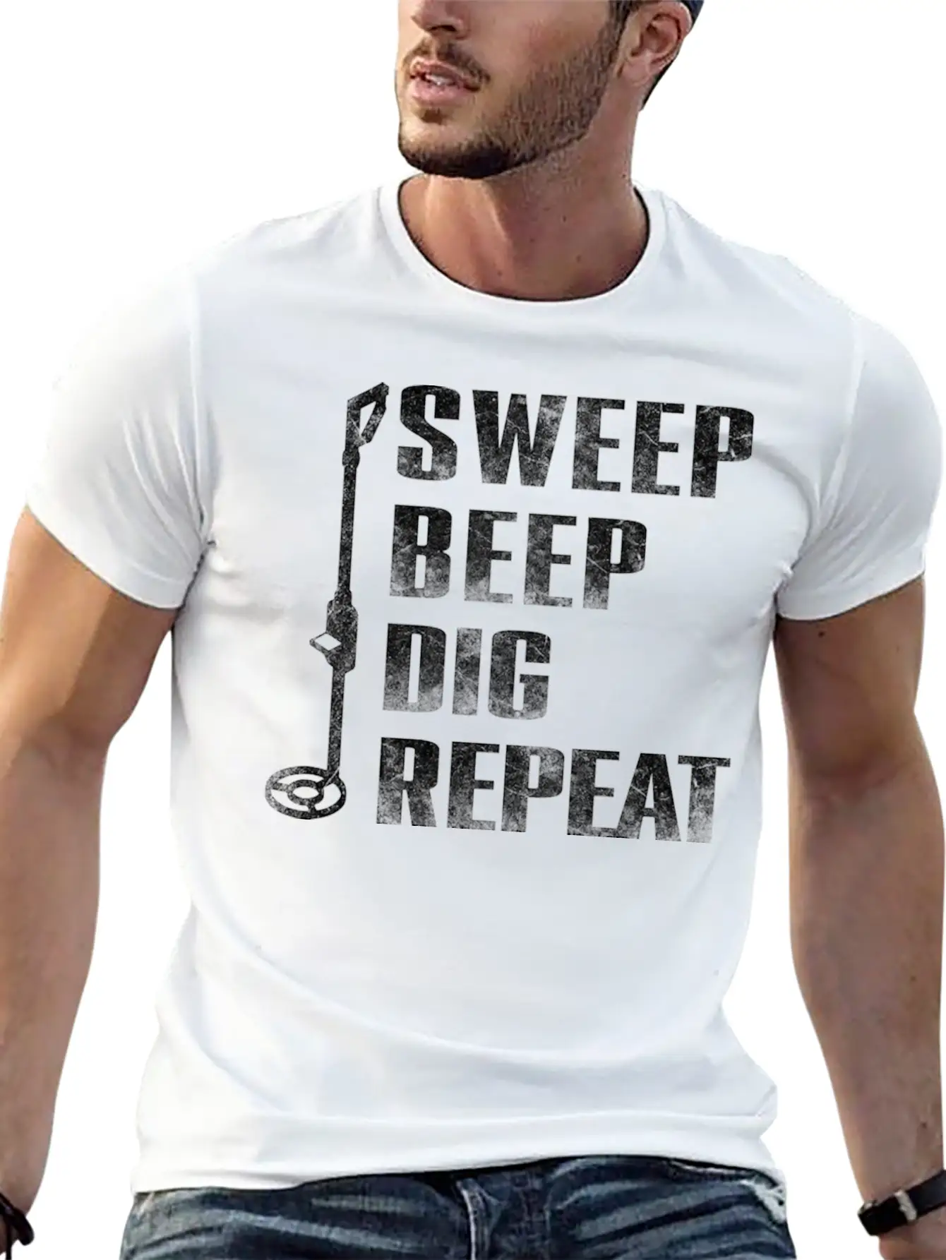 Metal Detecting Sweebbeepdig Breathable Soft Cotton T-Shirt – Timeless Casual Look